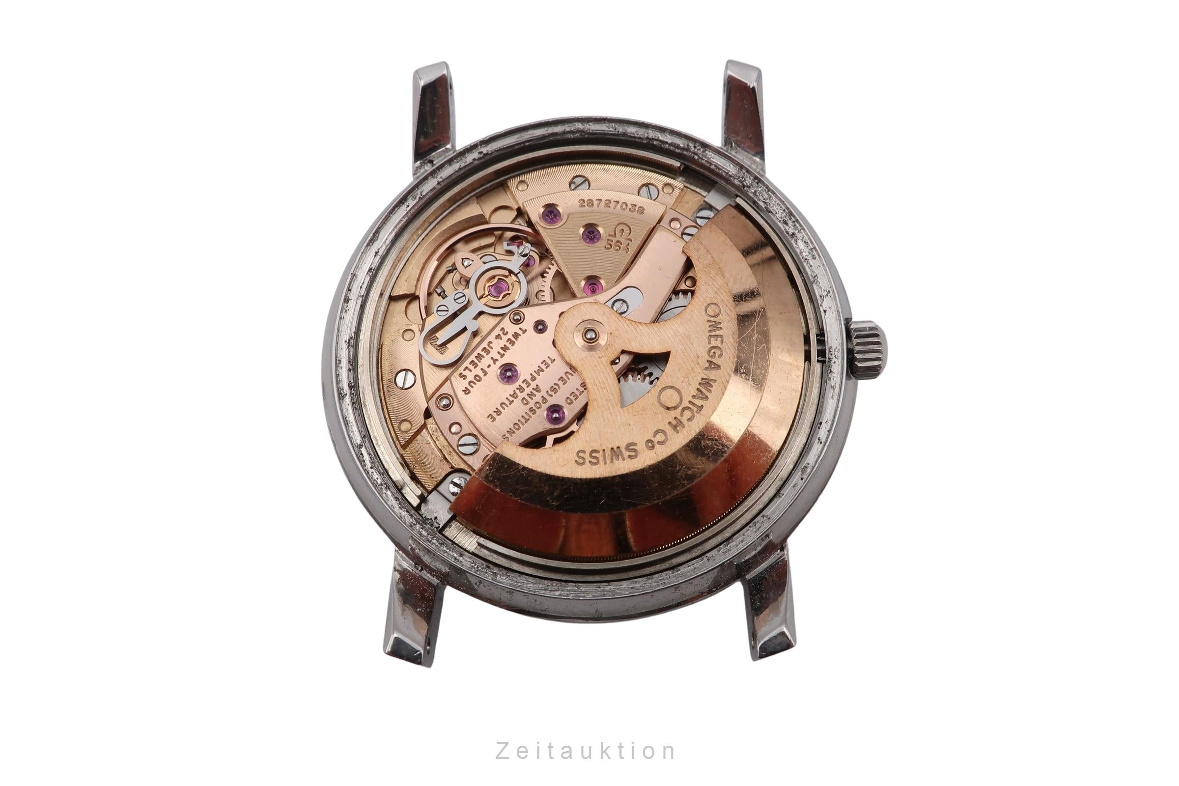 Omega Constellation Stahl Automatik Herrenuhr Linen Dial Ref. 168.018 Vintage  [2601743]