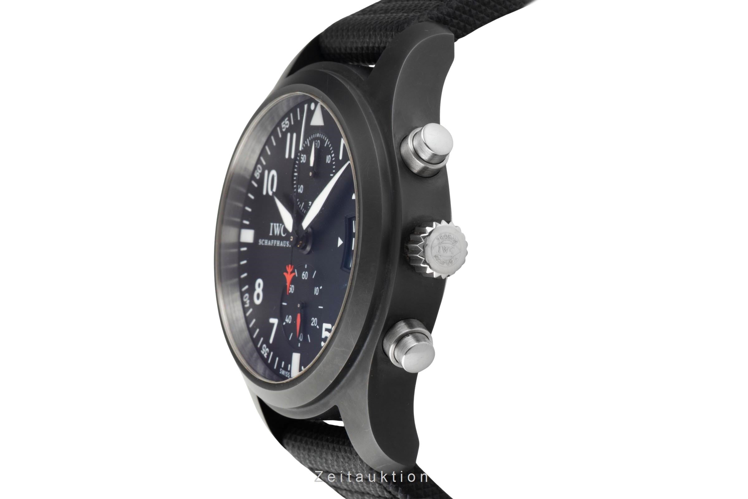 IWC Fliegerchronograph chronographe céramique / titane automatique montre pour hommes IW388001 LP: 9900EUR  [2601747]