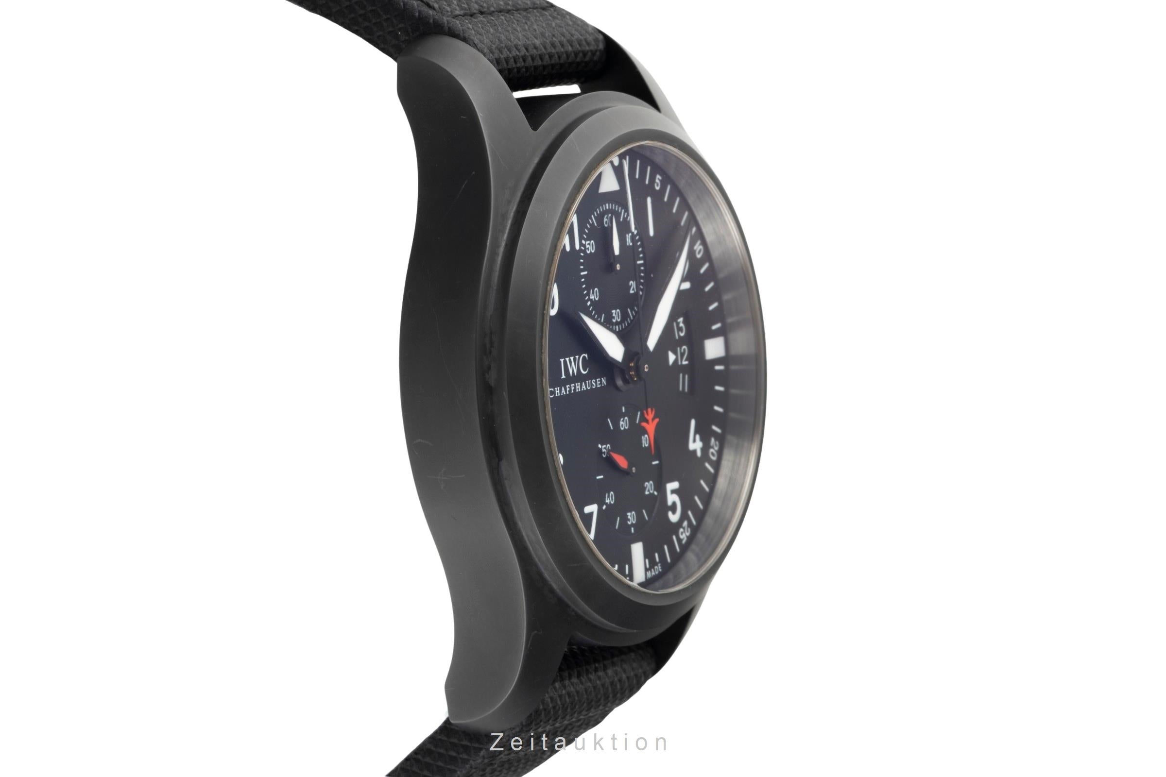 IWC Fliegerchronograph chronographe céramique / titane automatique montre pour hommes IW388001 LP: 9900EUR  [2601747]