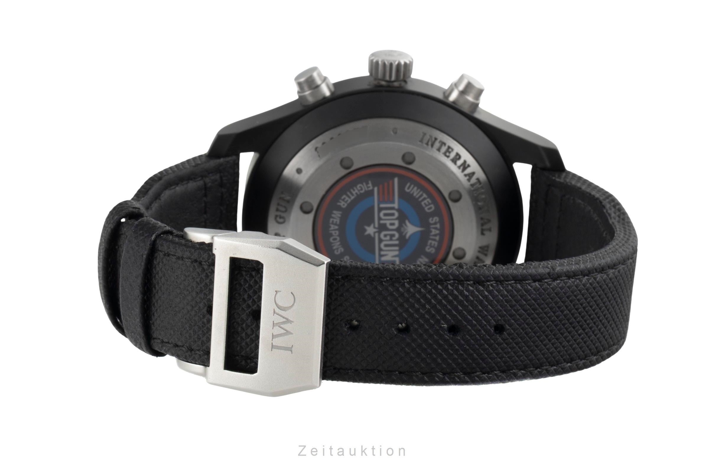 IWC Fliegerchronograph chronographe céramique / titane automatique montre pour hommes IW388001 LP: 9900EUR  [2601747]