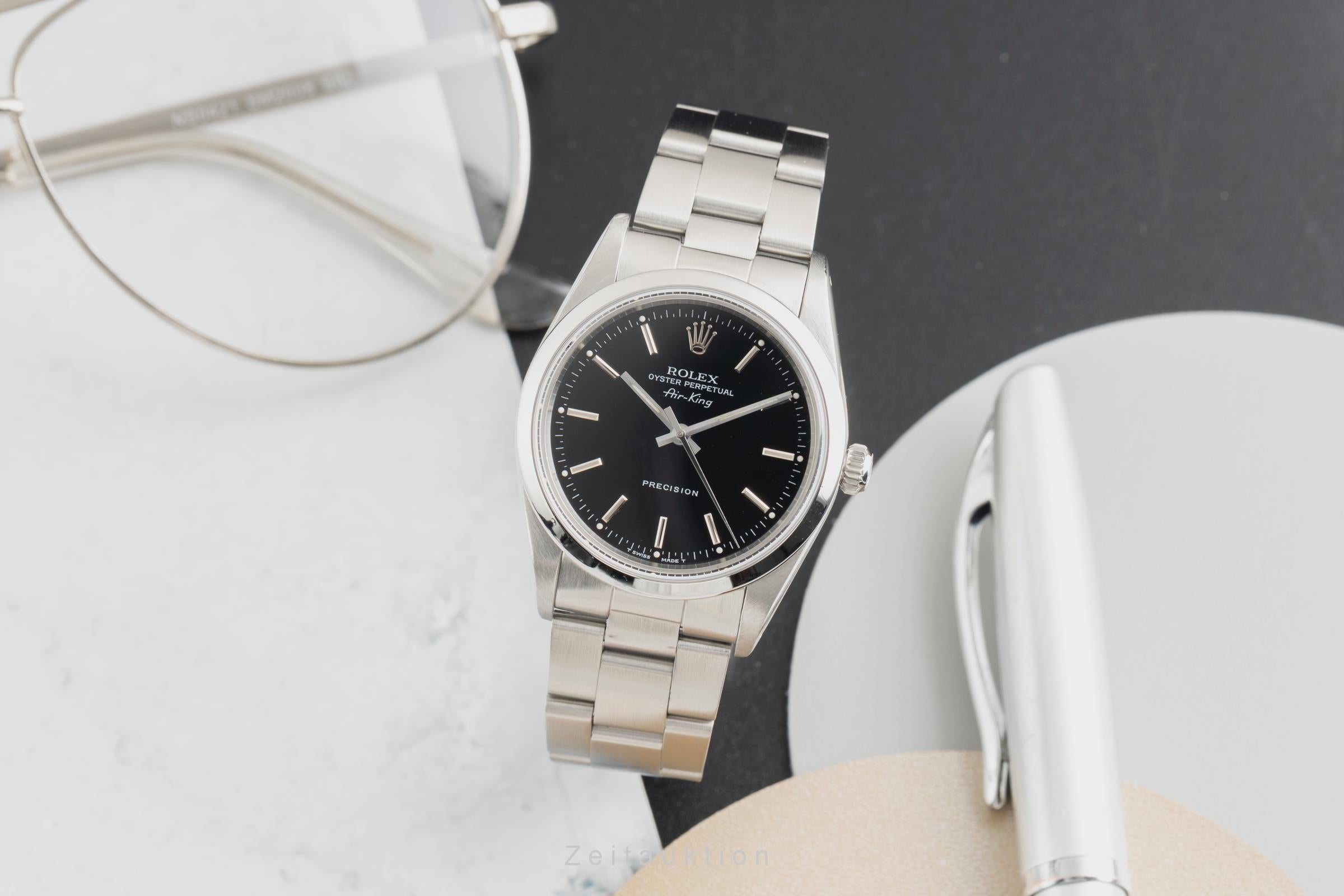 Rolex Air King acier automatique montre pour hommes 14000  [2601749]