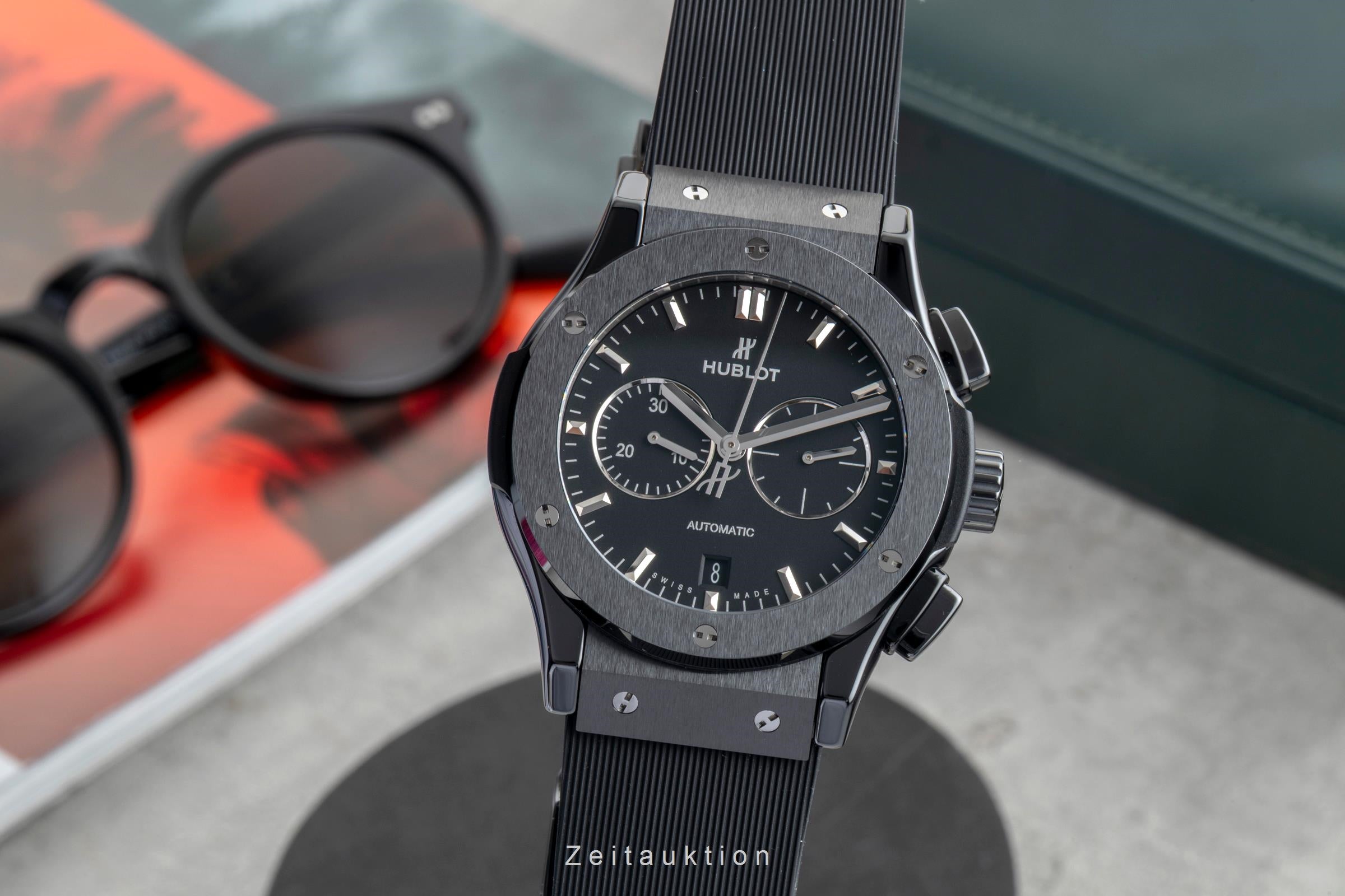 Hublot Classic Fusion chronograph ceramic / titanium automatic men's watch 541.CM.1171.RX LP: 13200EUR  [2601751]
