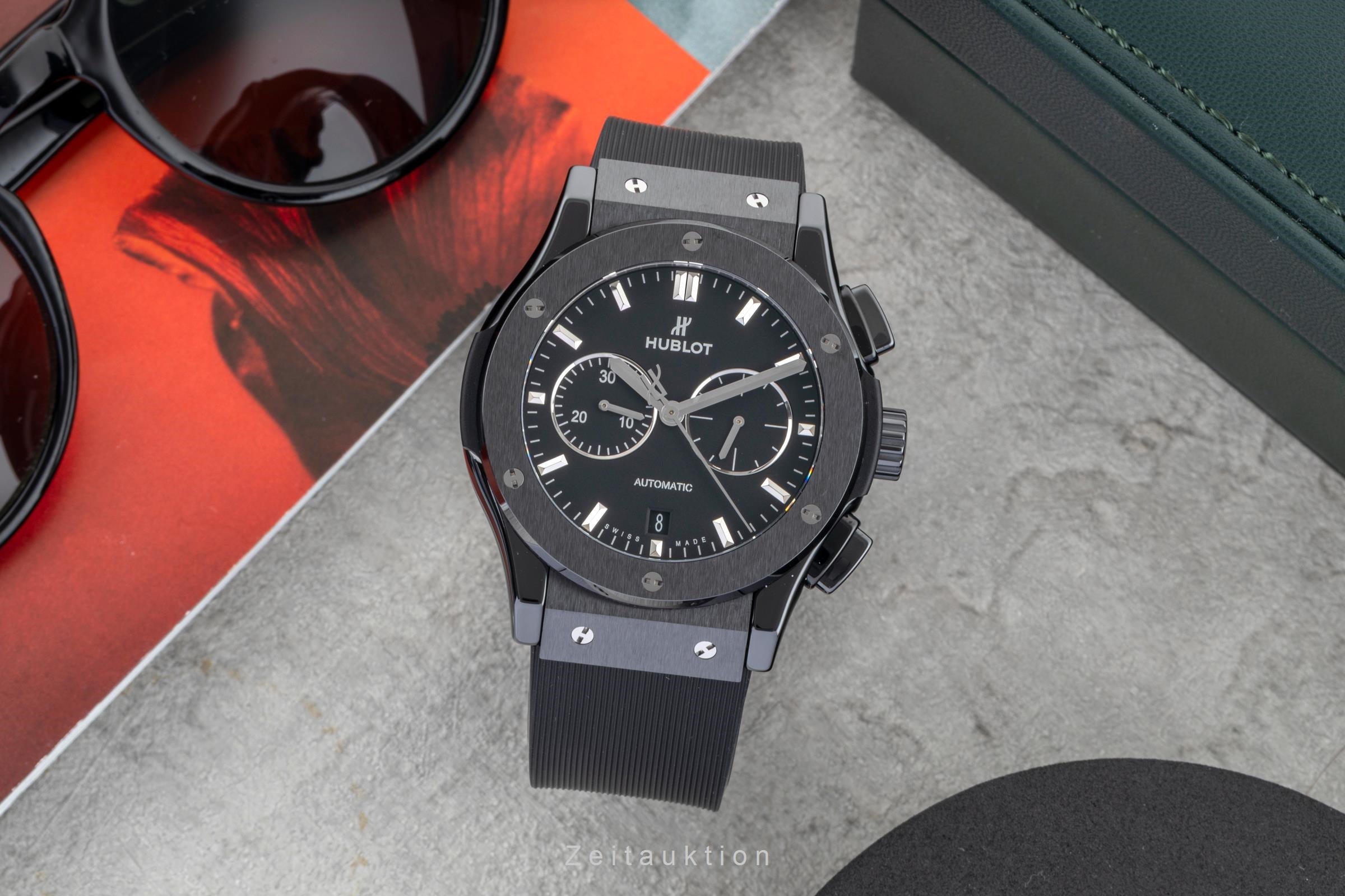 Hublot Classic Fusion cronógrafo cerámica / titanio automático reloj para caballeros 541.CM.1171.RX LP: 13200EUR  [2601751]