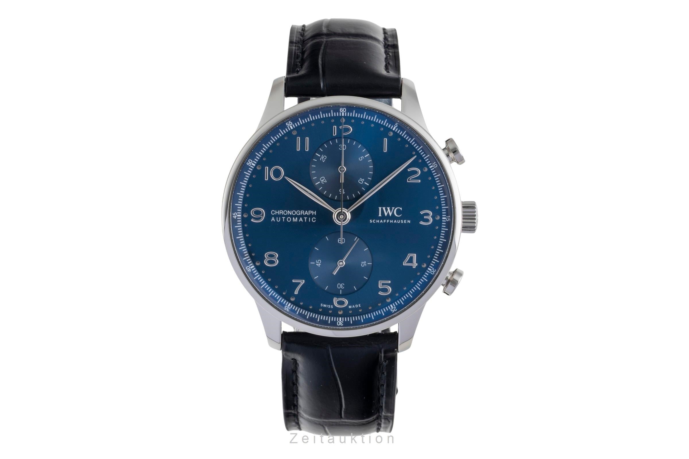 IWC Portugieser Chronograph Stahl Automatik Herrenuhr Ref. IW371606 NP: 9100,- € [2601752]