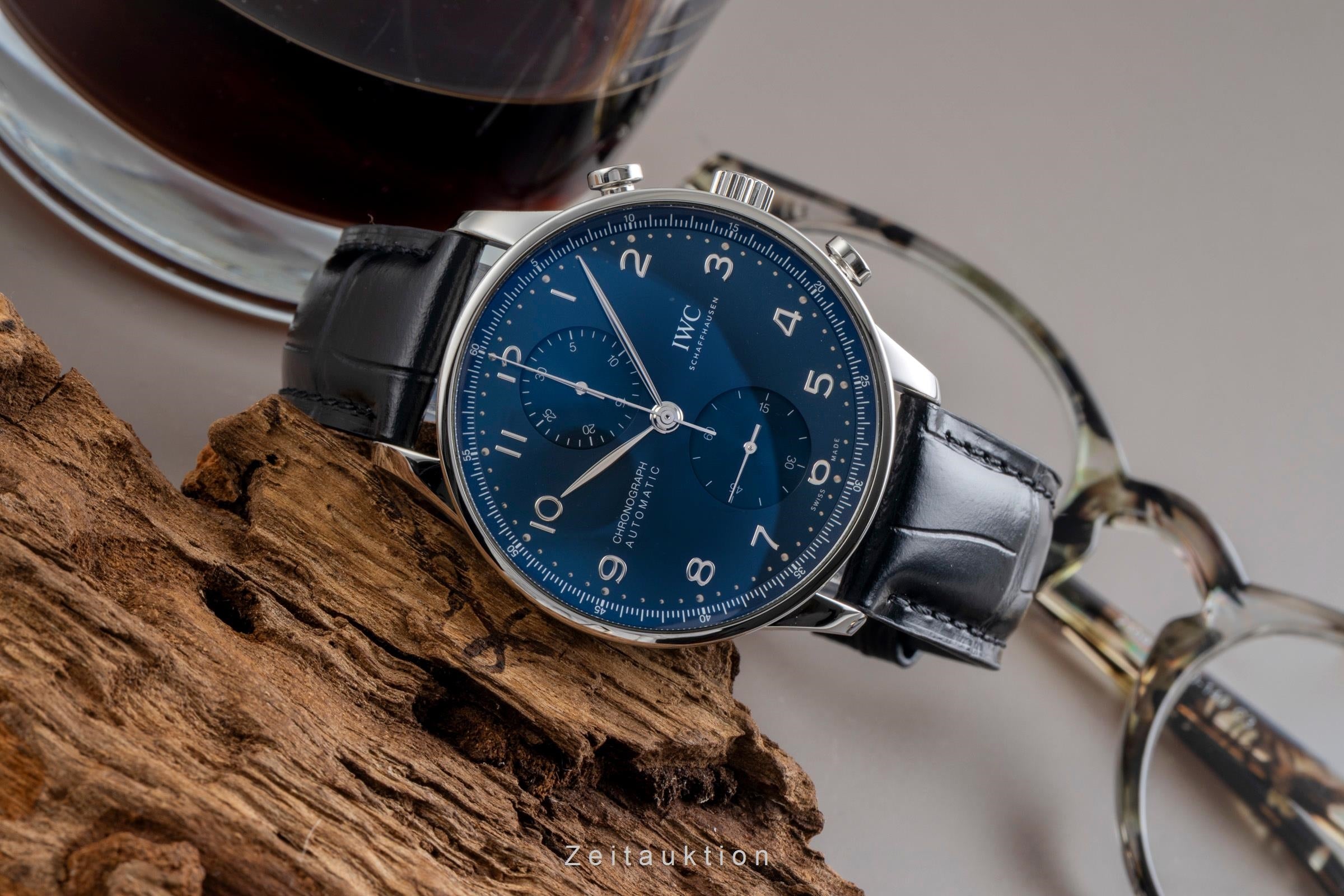IWC Portugieser Chronograph Stahl Automatik Herrenuhr Ref. IW371606 NP: 9100,- € [2601752]