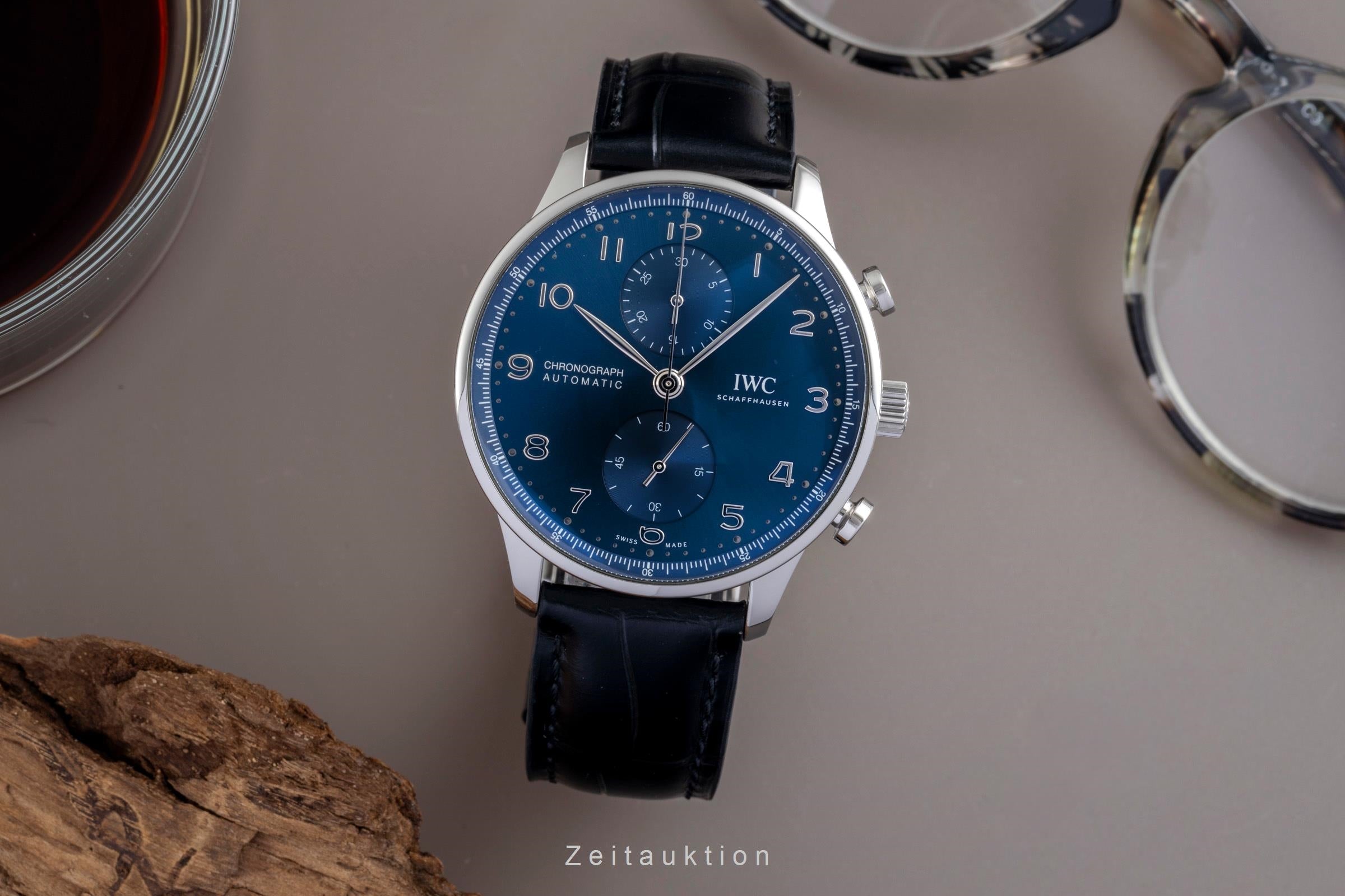 IWC Portugieser Chronograph Stahl Automatik Herrenuhr Ref. IW371606 NP: 9100,- € [2601752]
