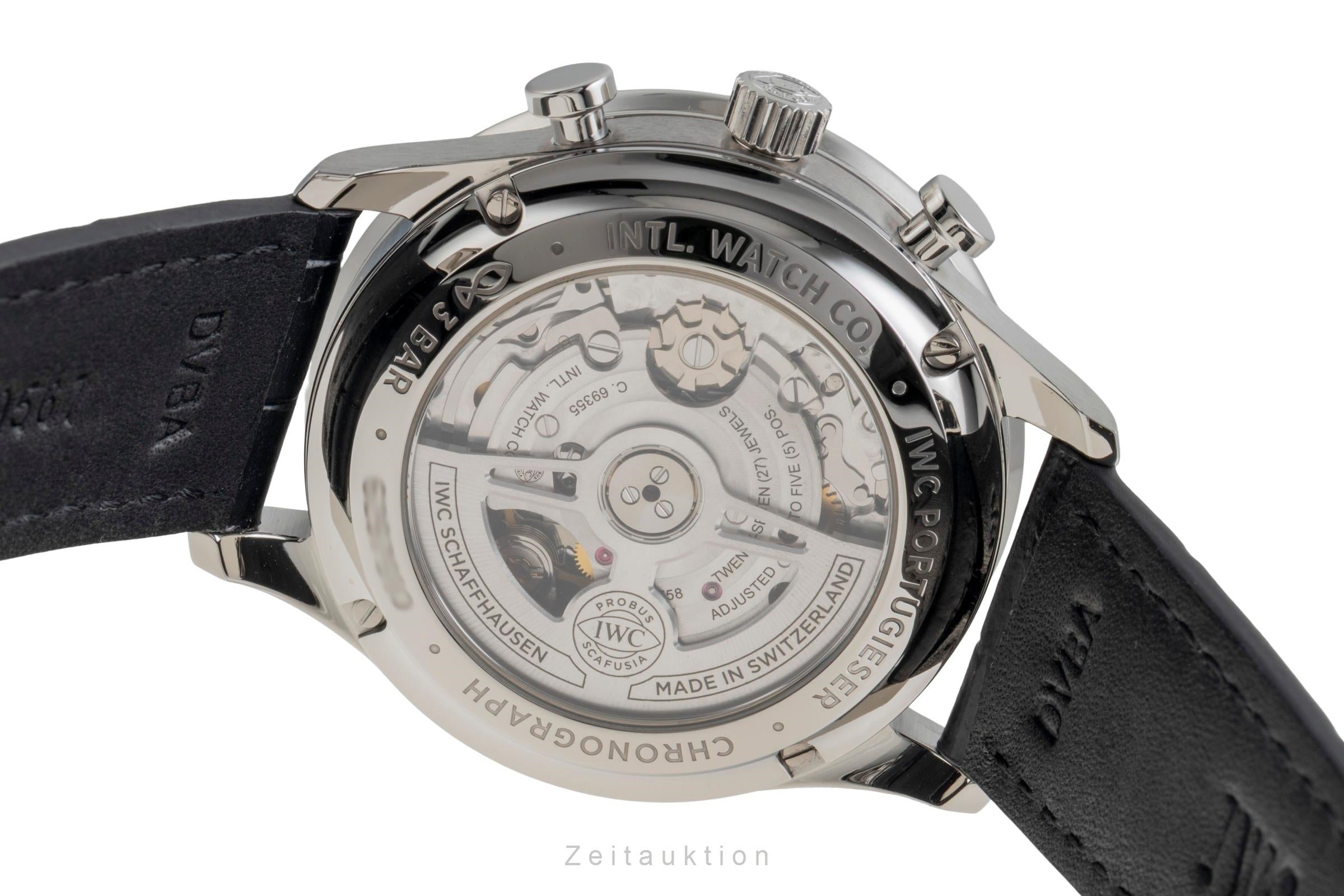 IWC Portugieser Chronograph Stahl Automatik Herrenuhr Ref. IW371606 NP: 9100,- € [2601752]