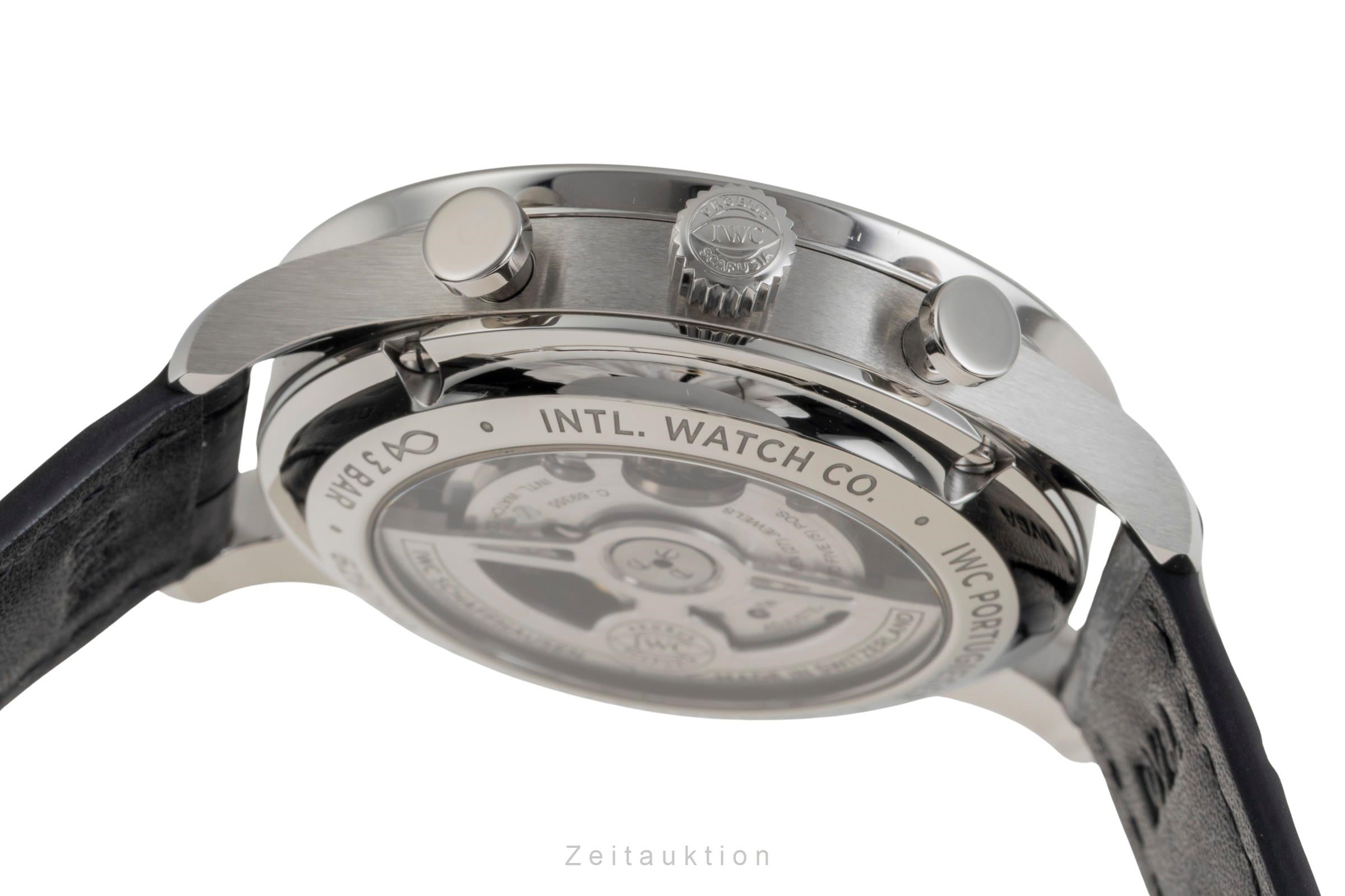 IWC Portugieser Chronograph Stahl Automatik Herrenuhr Ref. IW371606 NP: 9100,- € [2601752]