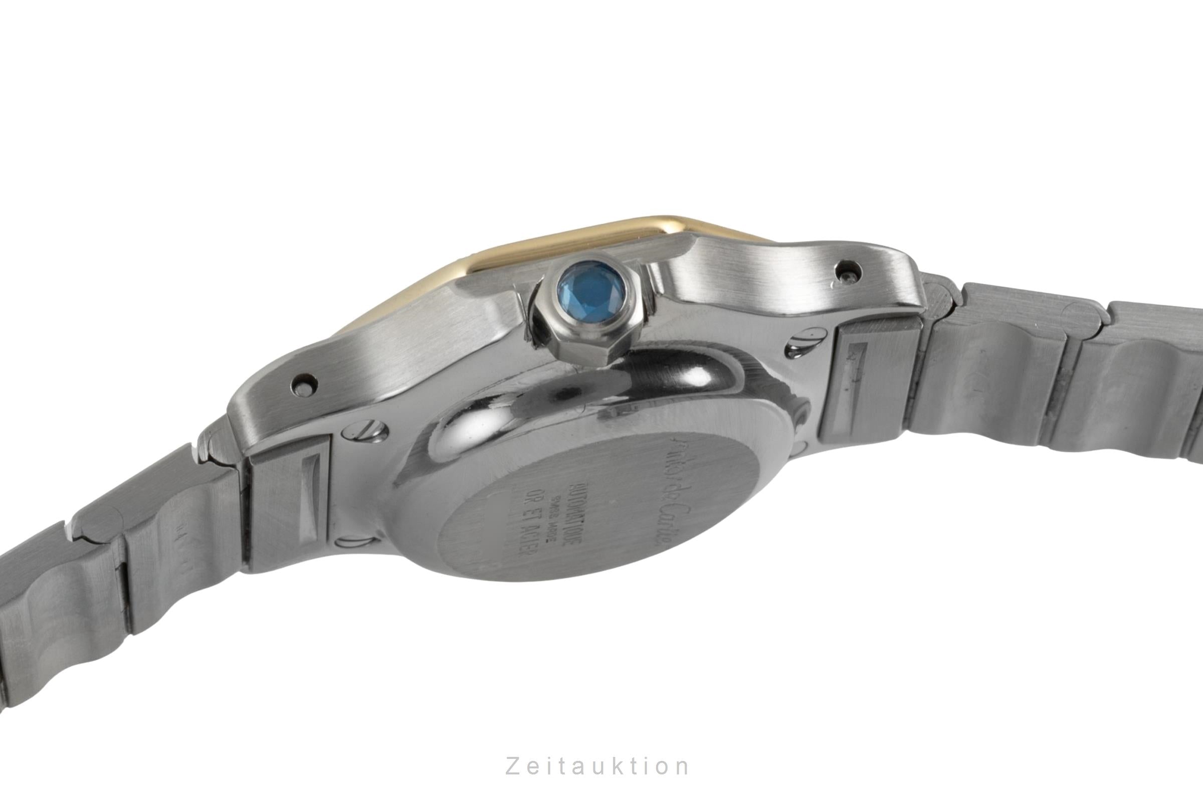 Cartier Santos steel / gold automatic women's watch 0907  [2601757]