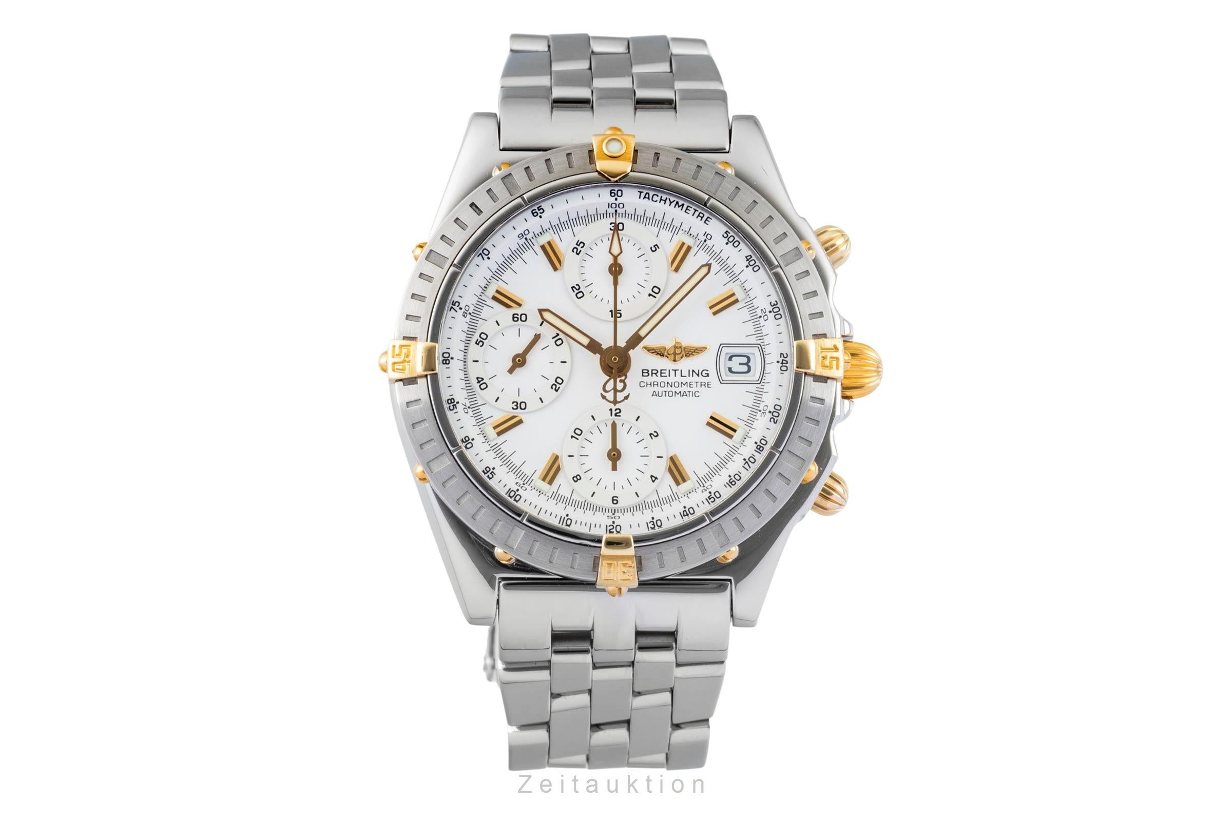 Breitling Chronomat chronograph steel / gold automatic men's watch B13352  [2601758]