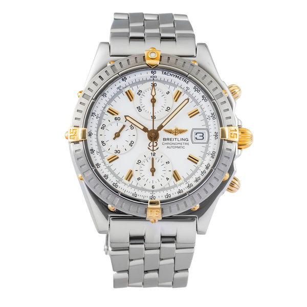 Breitling Chronomat chronograph steel / gold automatic men's watch B13352  [2601758]