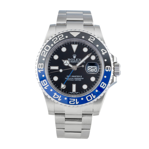 Rolex GMT-Master II steel automatic men's watch 116710BLNR  [2601759]