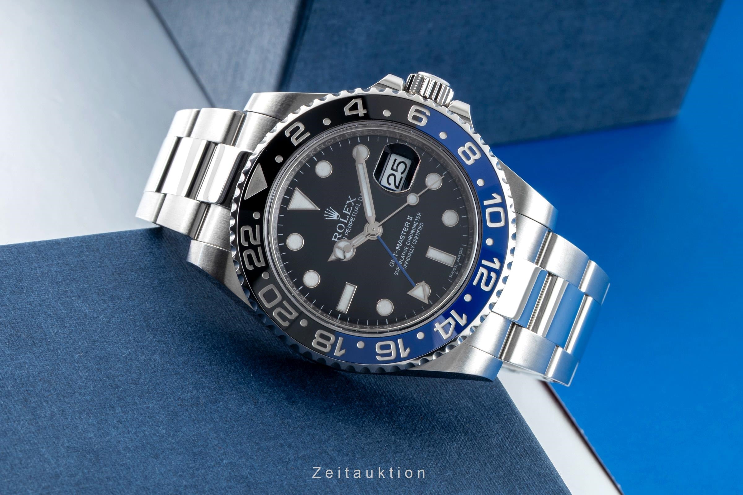 Rolex GMT-Master II steel automatic men's watch 116710BLNR  [2601759]