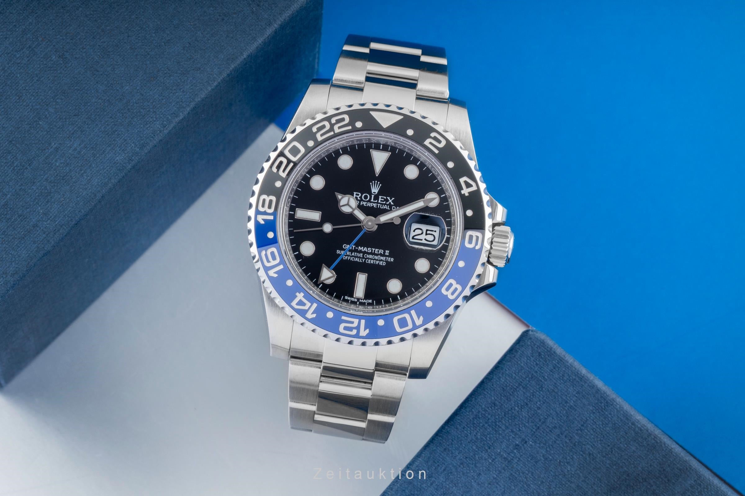 Rolex GMT-Master II steel automatic men's watch 116710BLNR  [2601759]