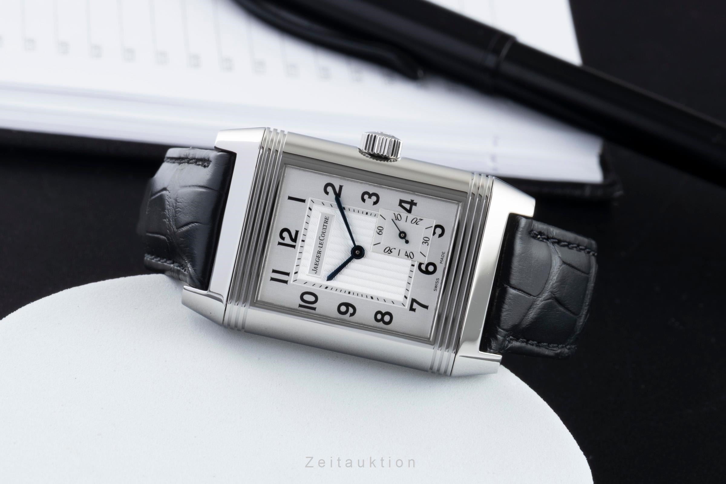 Jaeger LeCoultre Reverso acero cuerda manual reloj para caballeros Q3018420, 240.8.14  [2601760]