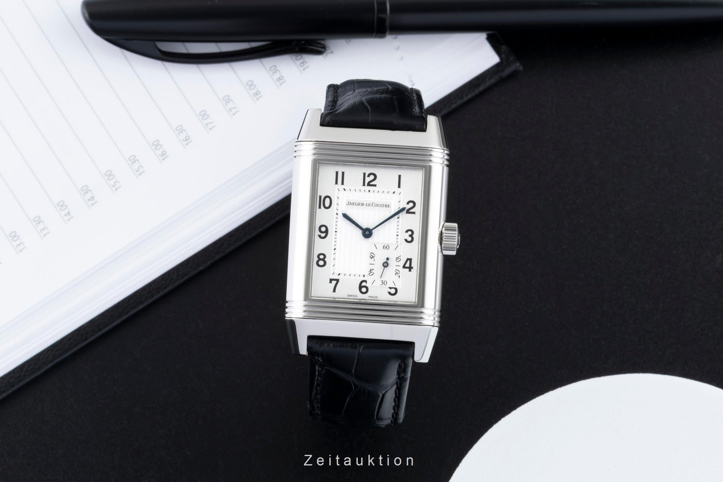 Jaeger LeCoultre Reverso acero cuerda manual reloj para caballeros Q3018420, 240.8.14  [2601760]