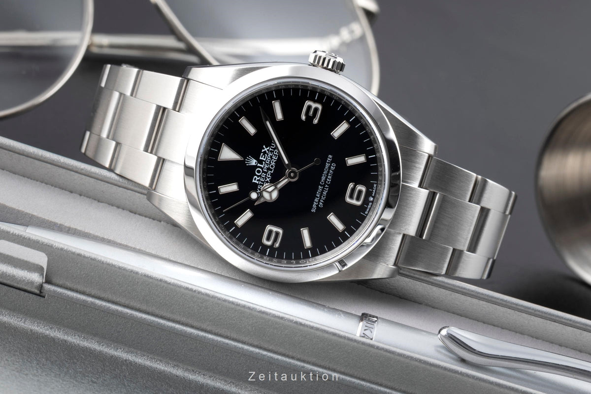 Rolex Explorer Oyster Edelstahl Automatik Herren Ref. 124270 Box & Papiere 2022 [2601761]