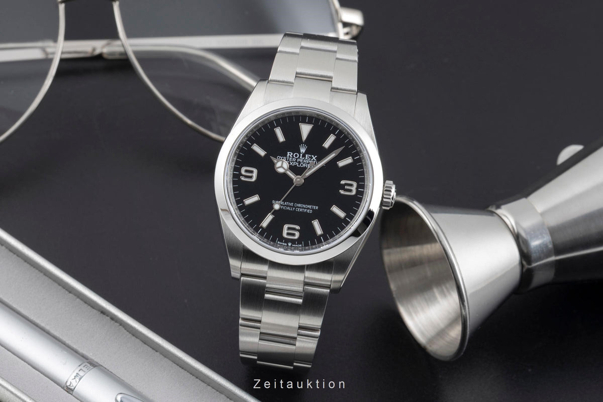 Rolex Explorer Oyster Edelstahl Automatik Herren Ref. 124270 Box & Papiere 2022 [2601761]