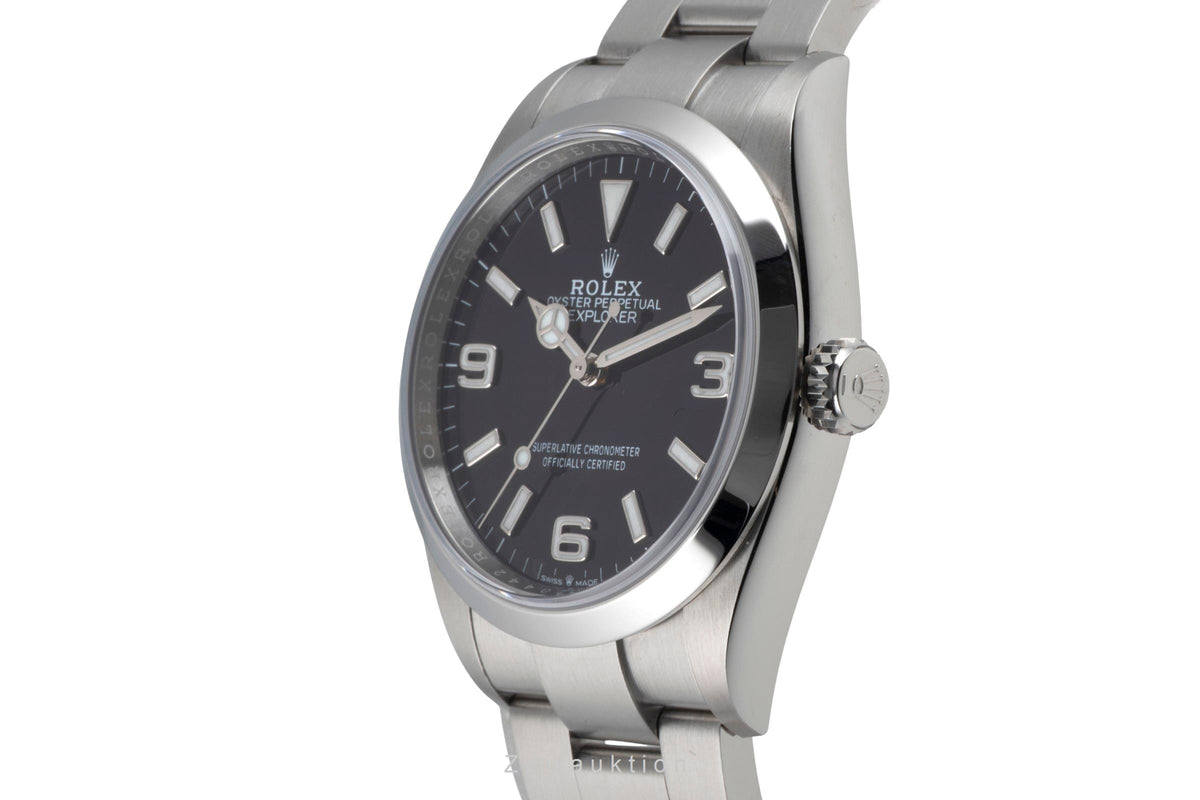 Rolex Explorer Oyster Edelstahl Automatik Herren Ref. 124270 Box & Papiere 2022 [2601761]