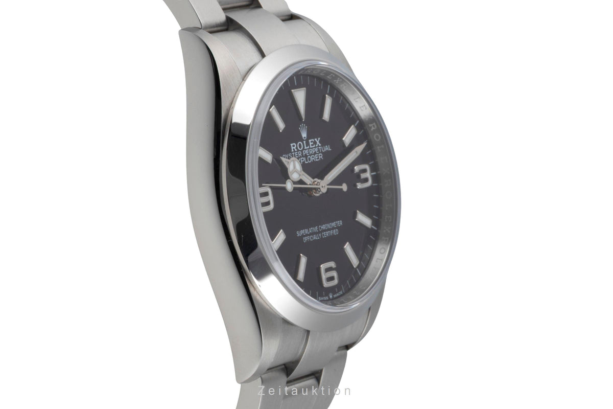 Rolex Explorer Oyster Edelstahl Automatik Herren Ref. 124270 Box & Papiere 2022 [2601761]