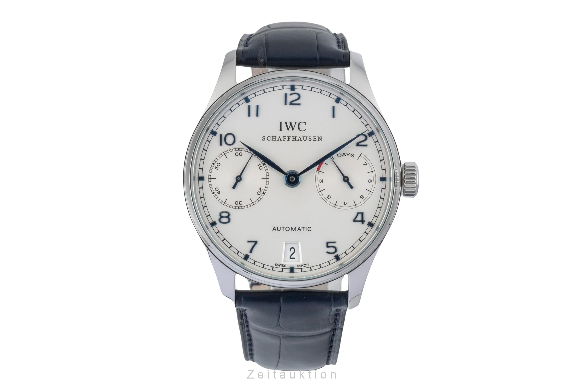 IWC Portugieser acciaio automatismo orologio da uomo IW500107 LP: 14000EUR  [2601764]