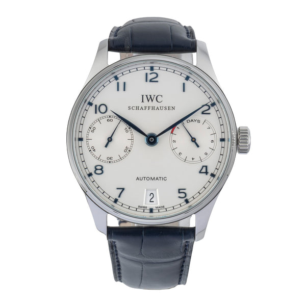 IWC Portugieser acciaio automatismo orologio da uomo IW500107 LP: 14000EUR  [2601764]