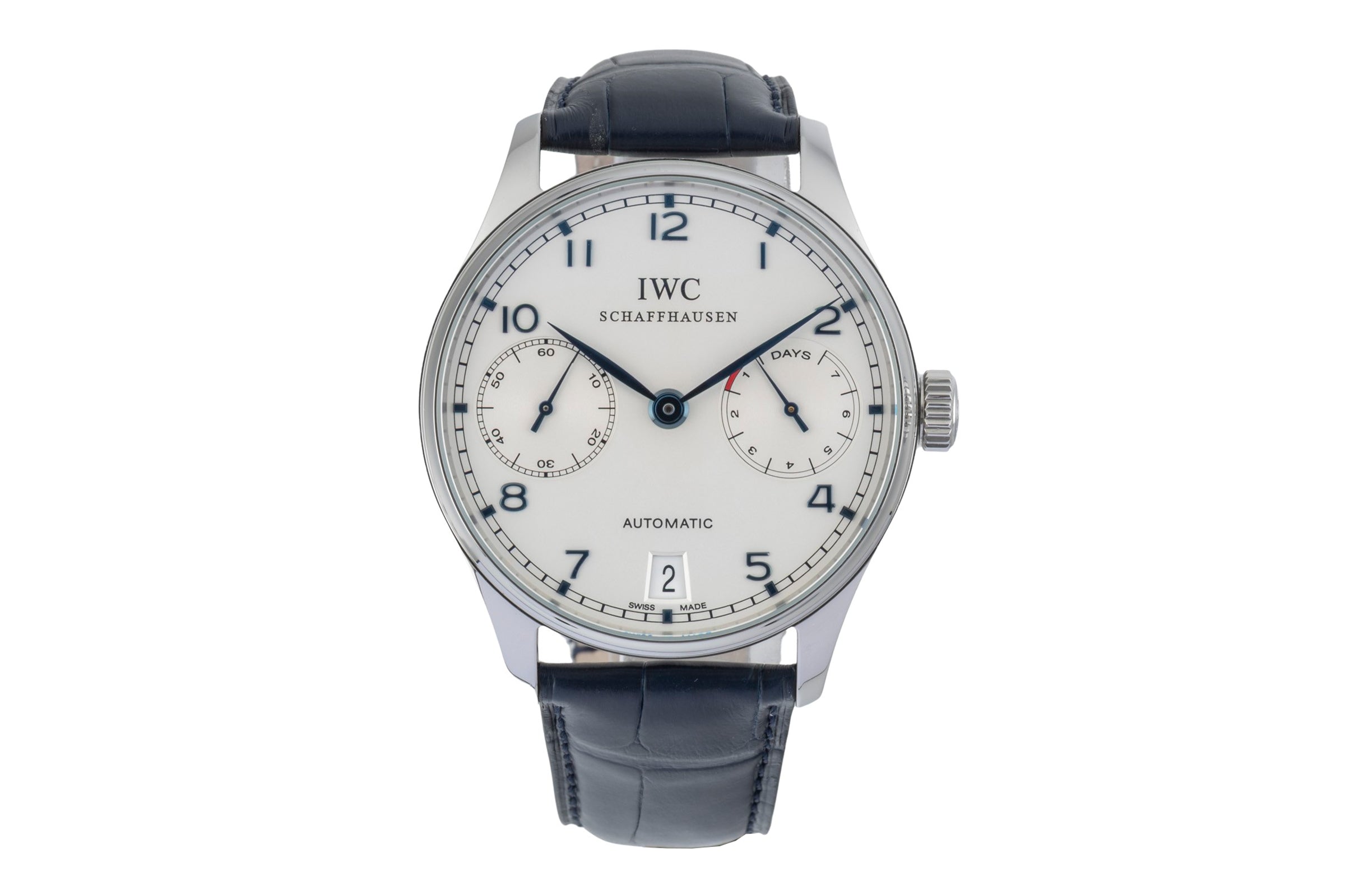 IWC Portugieser acciaio automatismo orologio da uomo IW500107 LP: 14000EUR  [2601764]