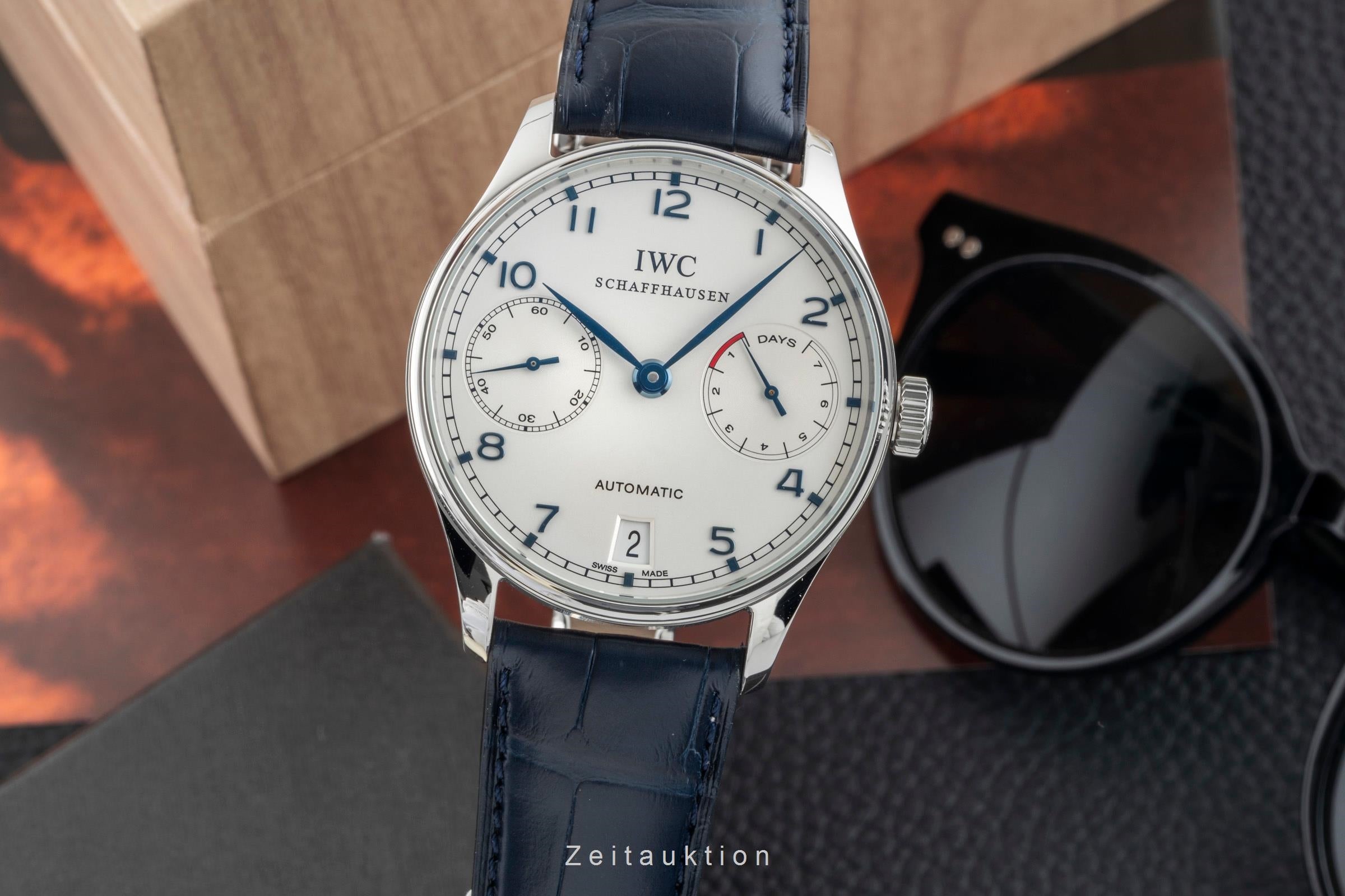 IWC Portugieser acciaio automatismo orologio da uomo IW500107 LP: 14000EUR  [2601764]