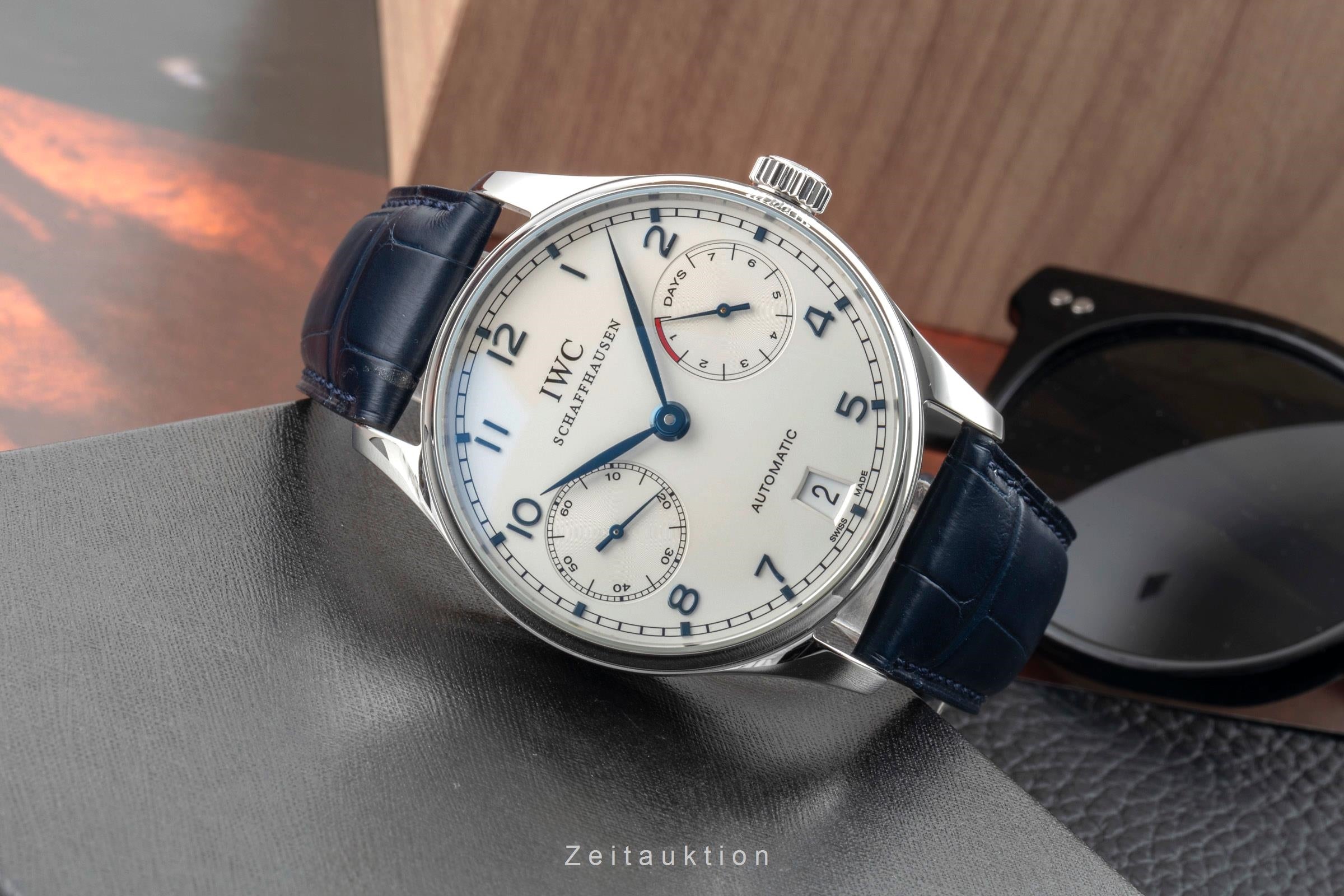 IWC Portugieser acciaio automatismo orologio da uomo IW500107 LP: 14000EUR  [2601764]