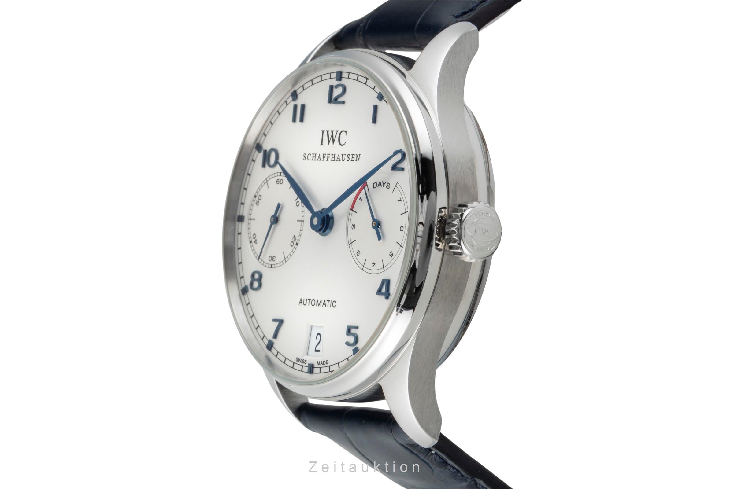 IWC Portugieser acciaio automatismo orologio da uomo IW500107 LP: 14000EUR  [2601764]