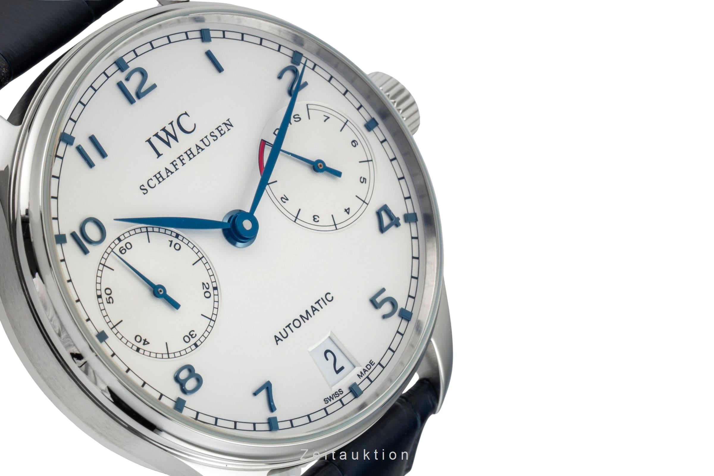 IWC Portugieser acciaio automatismo orologio da uomo IW500107 LP: 14000EUR  [2601764]