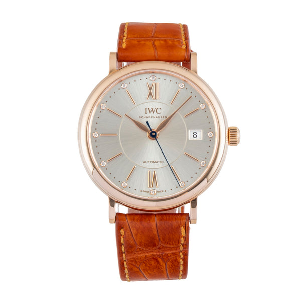 IWC Portofino 18k (0,750) Roségold Diamanten Automatik Ref IW458105 Papiere 2016 [2601765]