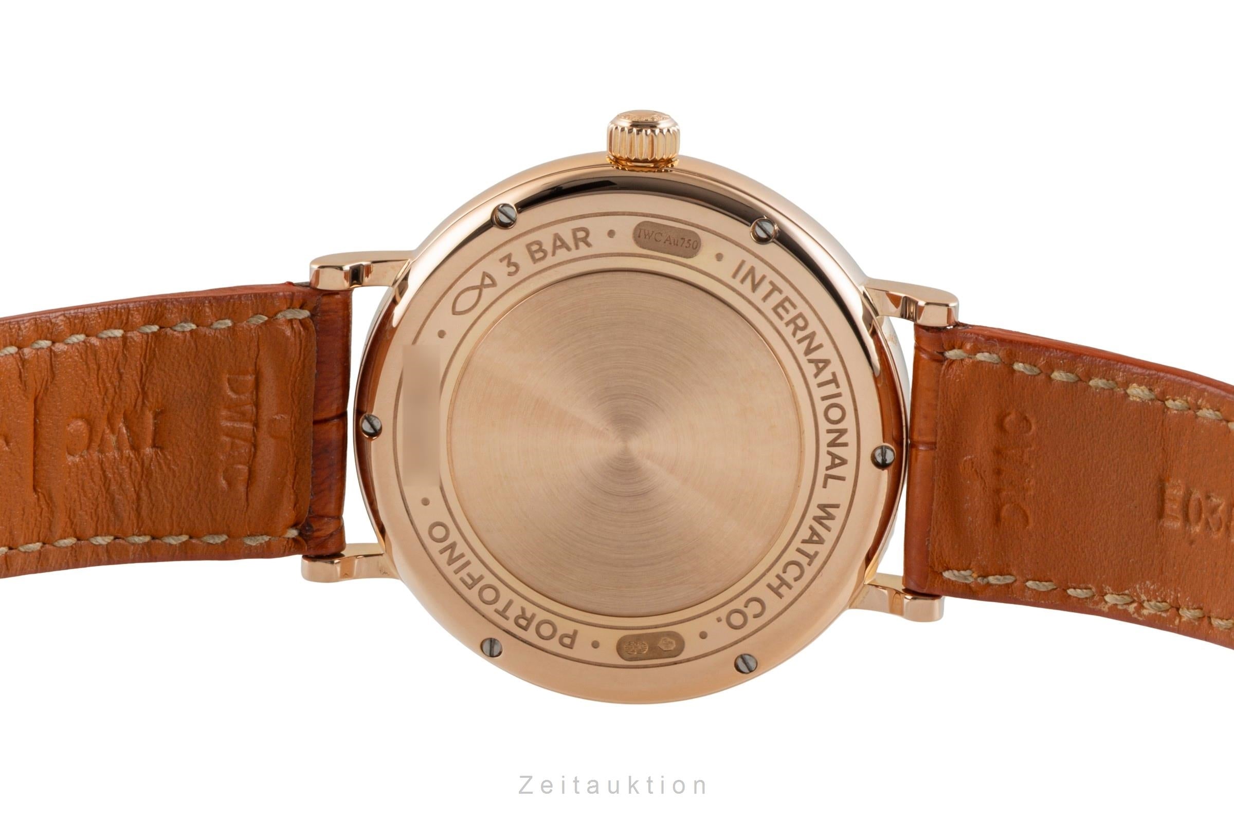 IWC Portofino 18k (0,750) Roségold Diamanten Automatik Ref IW458105 Papiere 2016 [2601765]