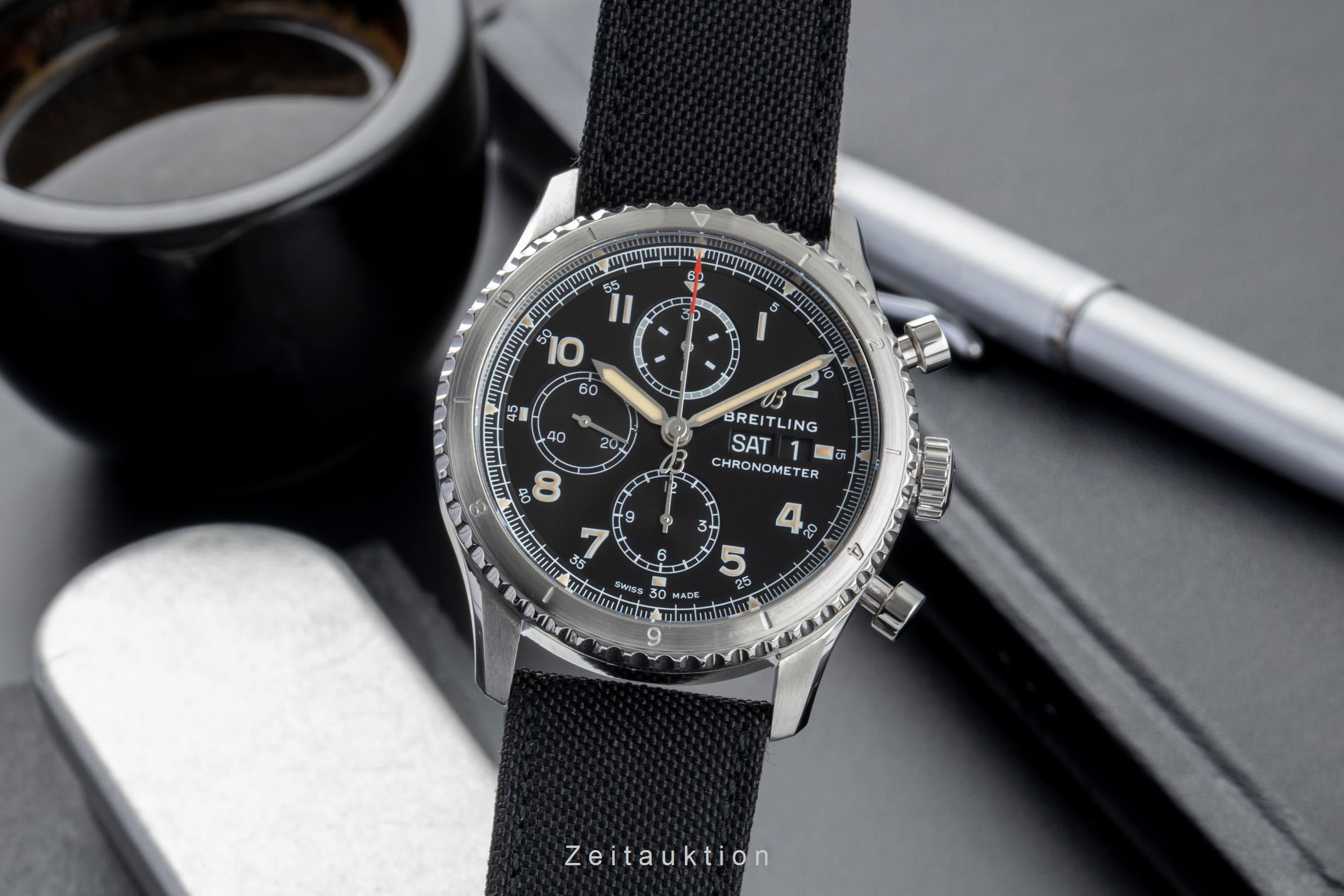 Breitling Aviator 8 cronografo acciaio automatismo orologio da uomo A13316  [2601766]