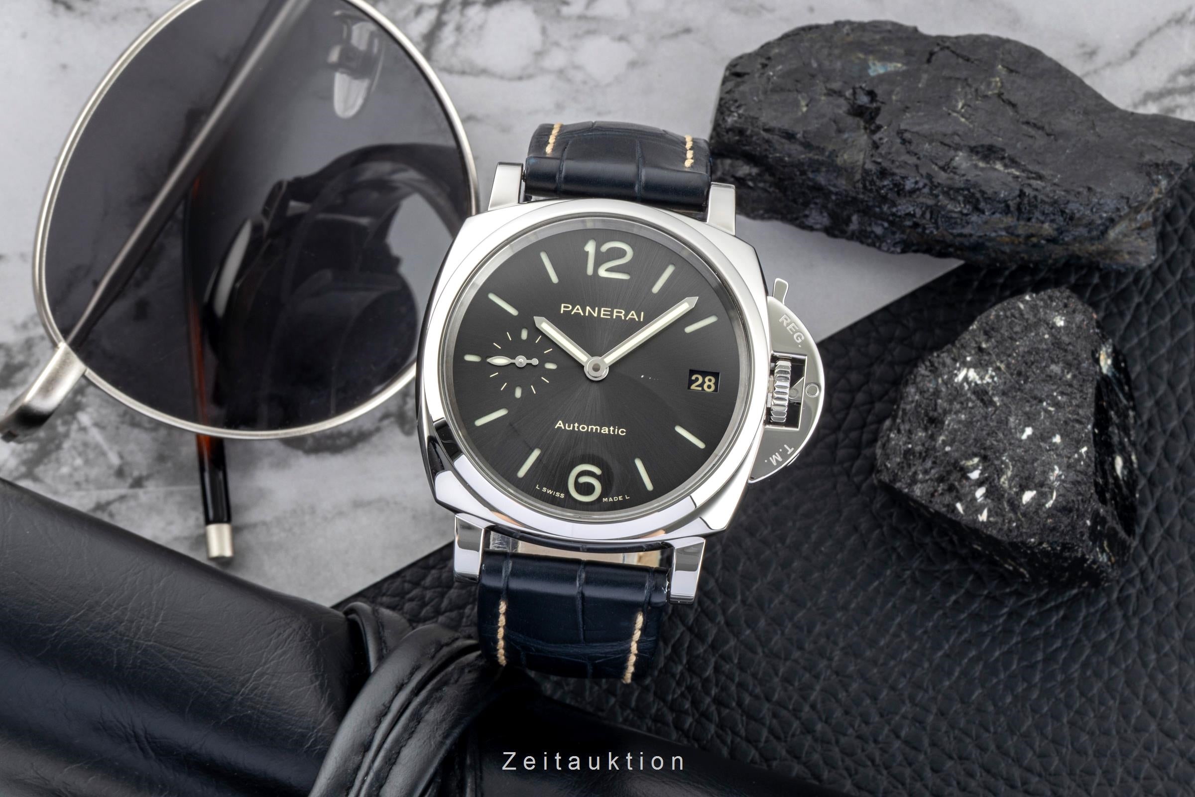 Panerai Luminor Due 3 Days Edelstahl Automatik Herrenuhr Ref. PAM00903 Papiere [2601775]