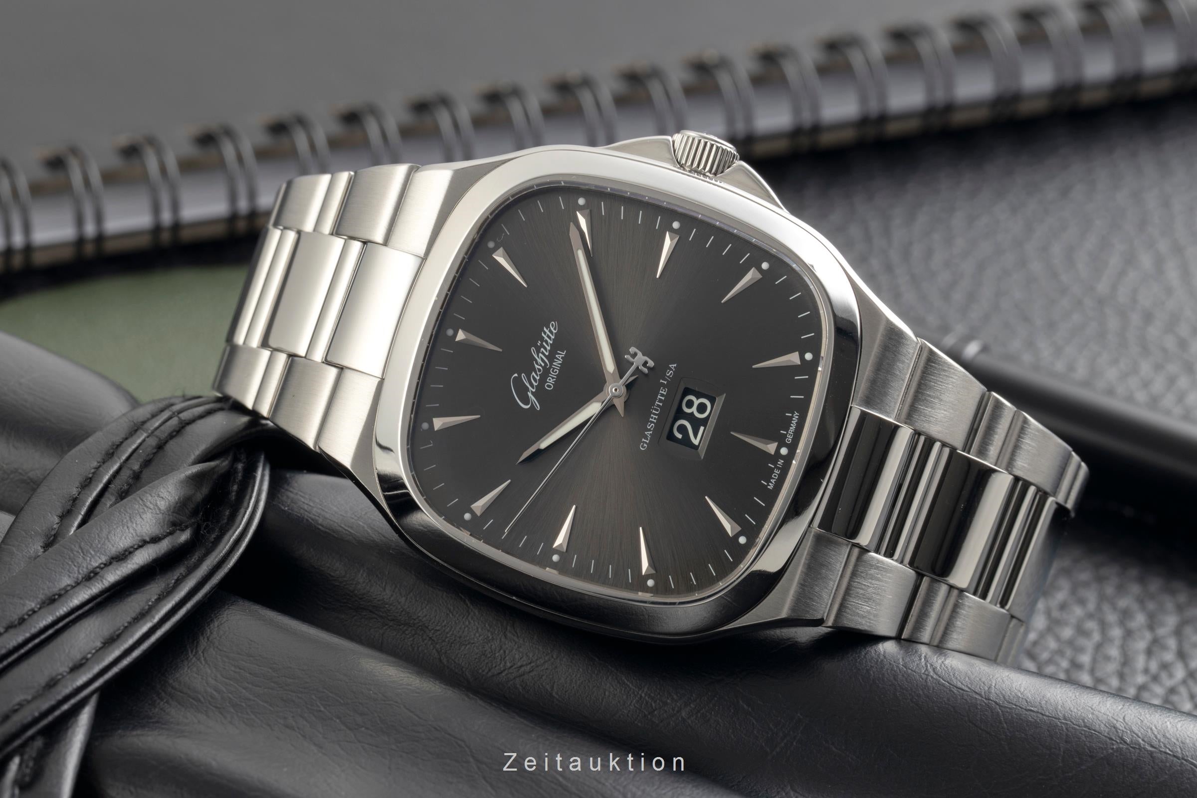 Glashütte Seventies acero automático reloj para caballeros 2-39-47-12-12-14 LP: 10800EUR  [2601776]