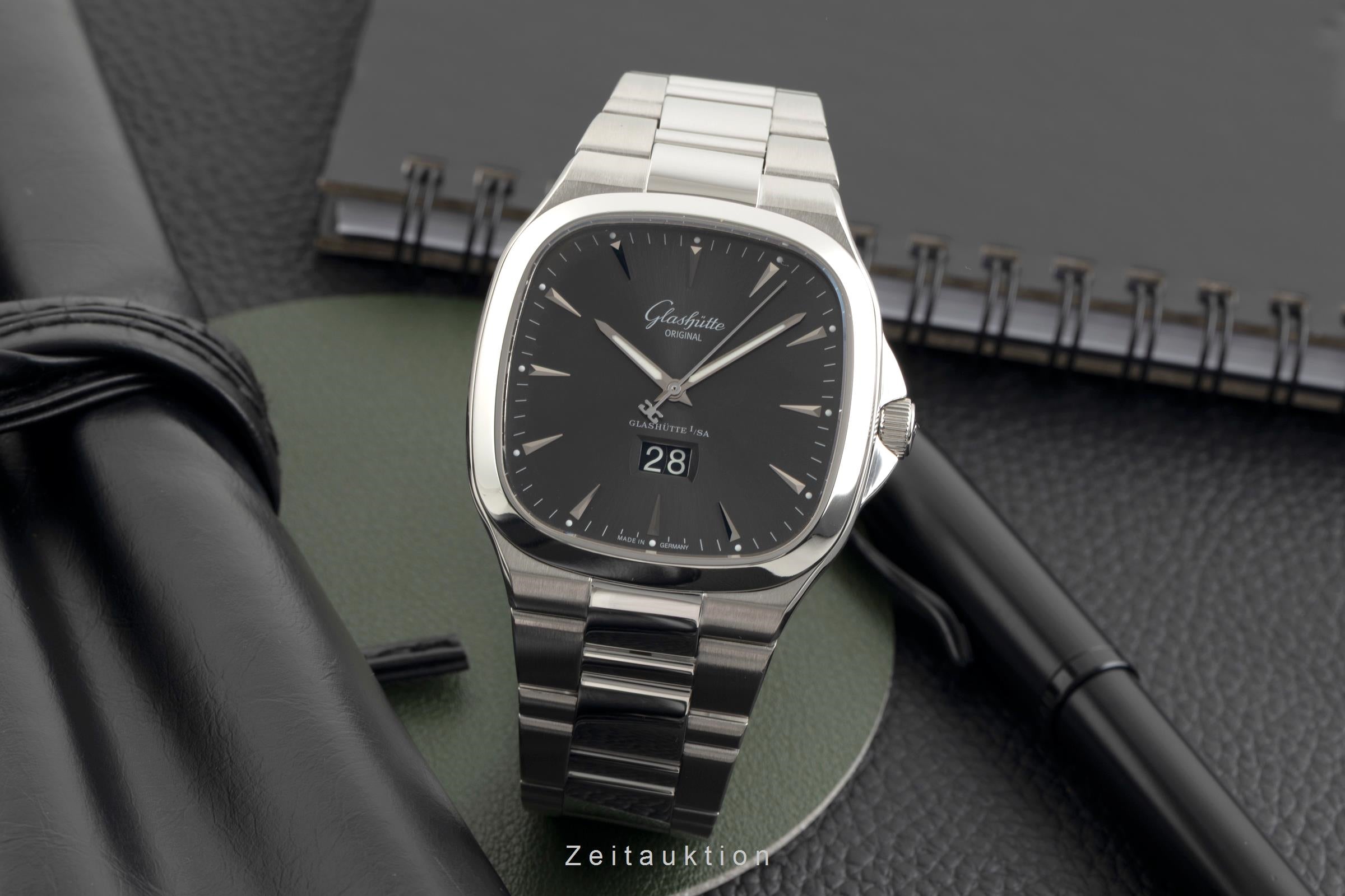 Glashütte Seventies acero automático reloj para caballeros 2-39-47-12-12-14 LP: 10800EUR  [2601776]