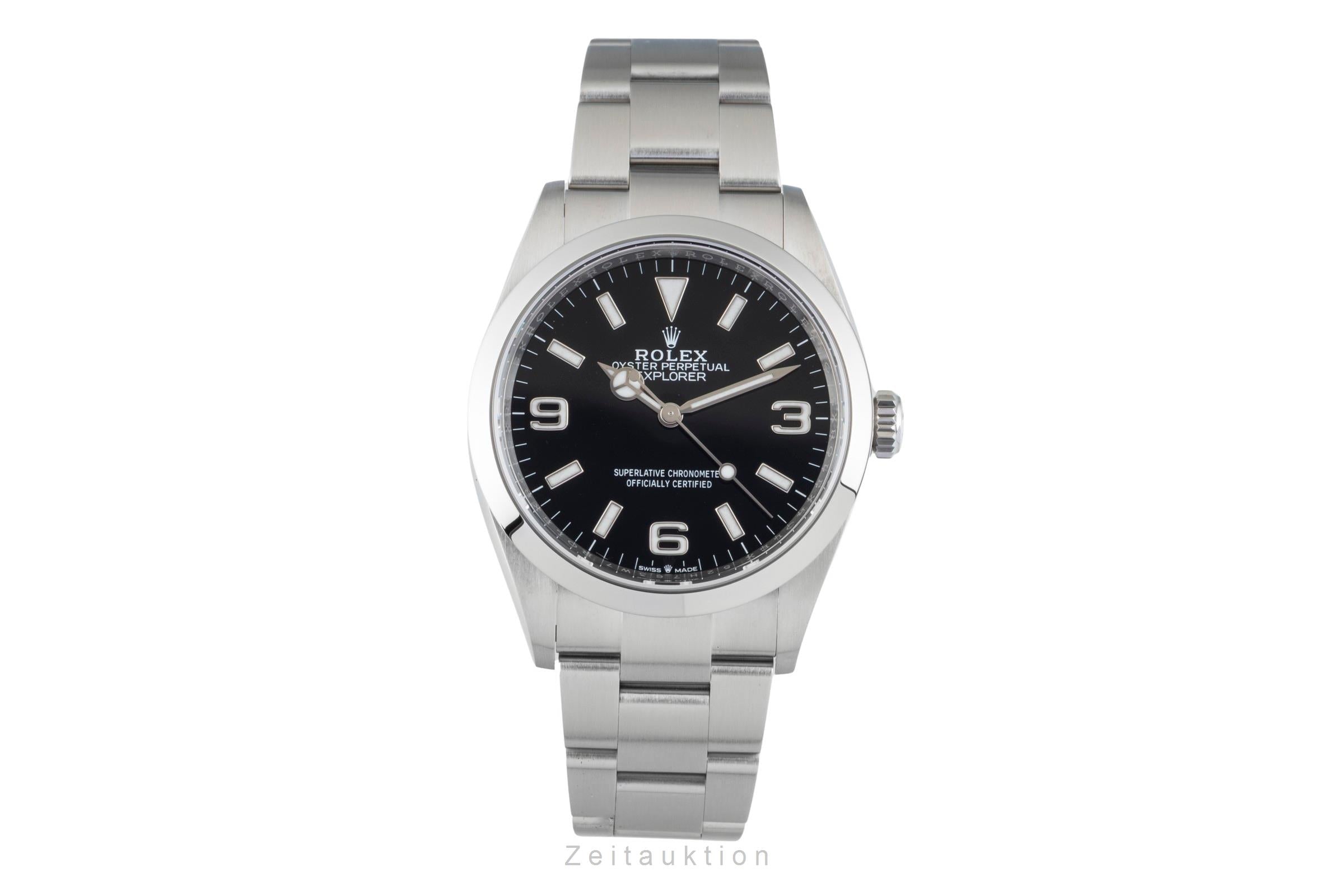 Rolex Explorer steel automatic men's watch 124270  [2601779]