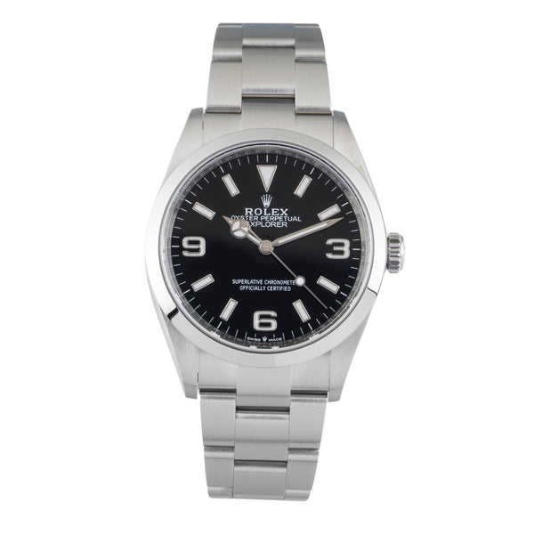 Rolex Explorer steel automatic men's watch 124270  [2601779]