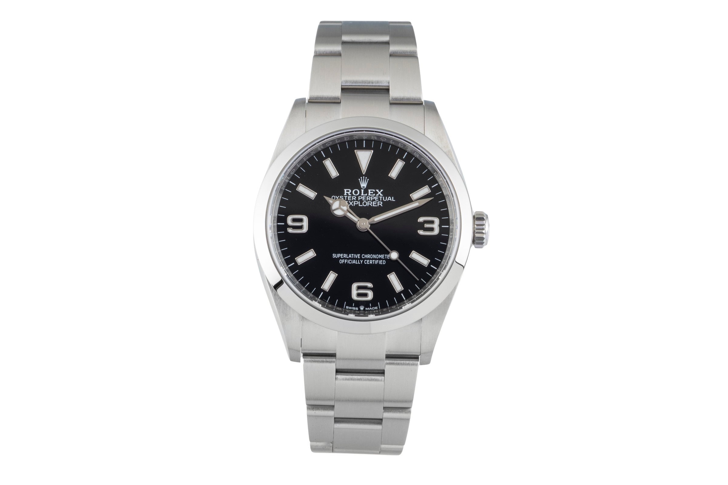 Rolex Explorer steel automatic men's watch 124270  [2601779]
