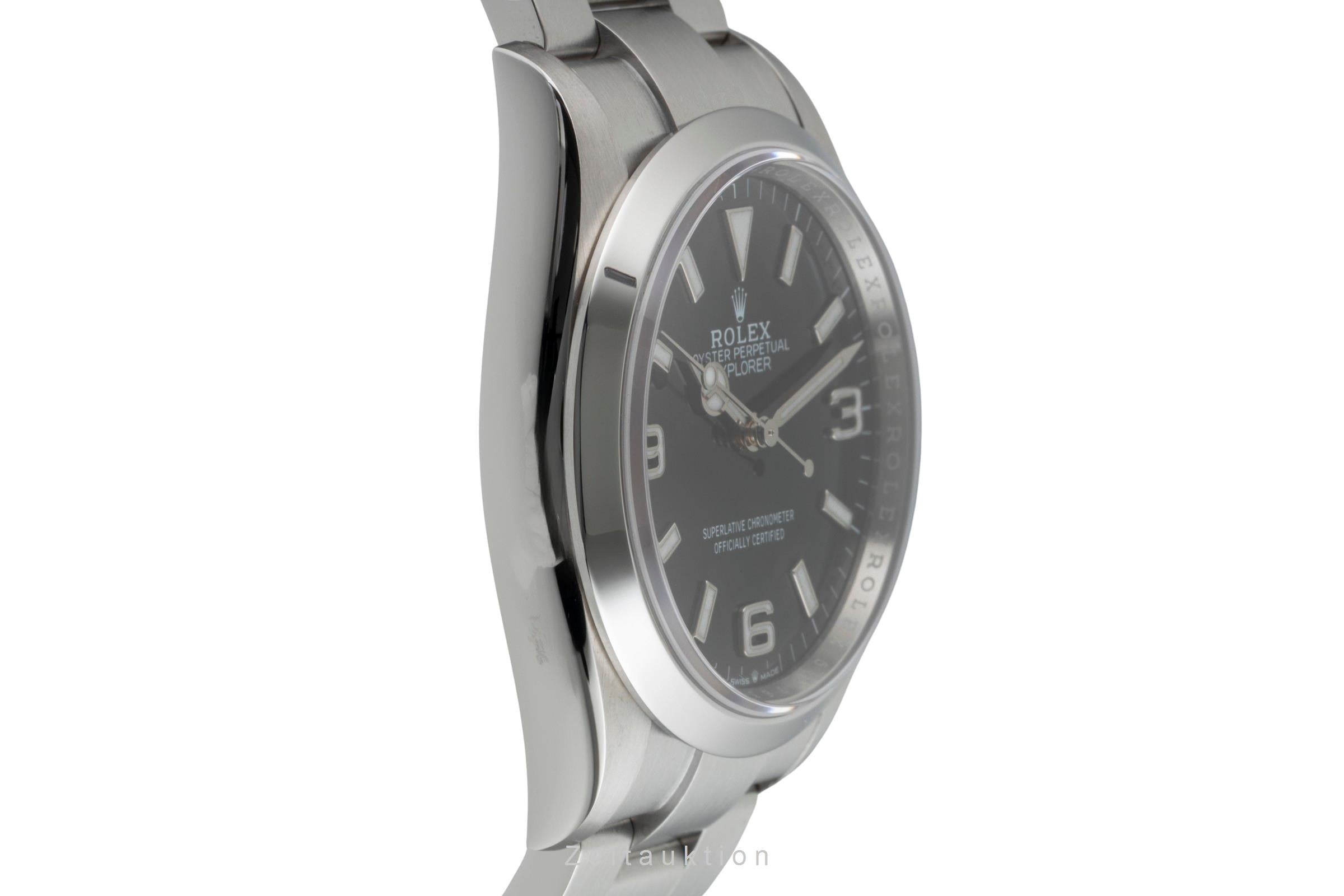 Rolex Explorer steel automatic men's watch 124270  [2601779]