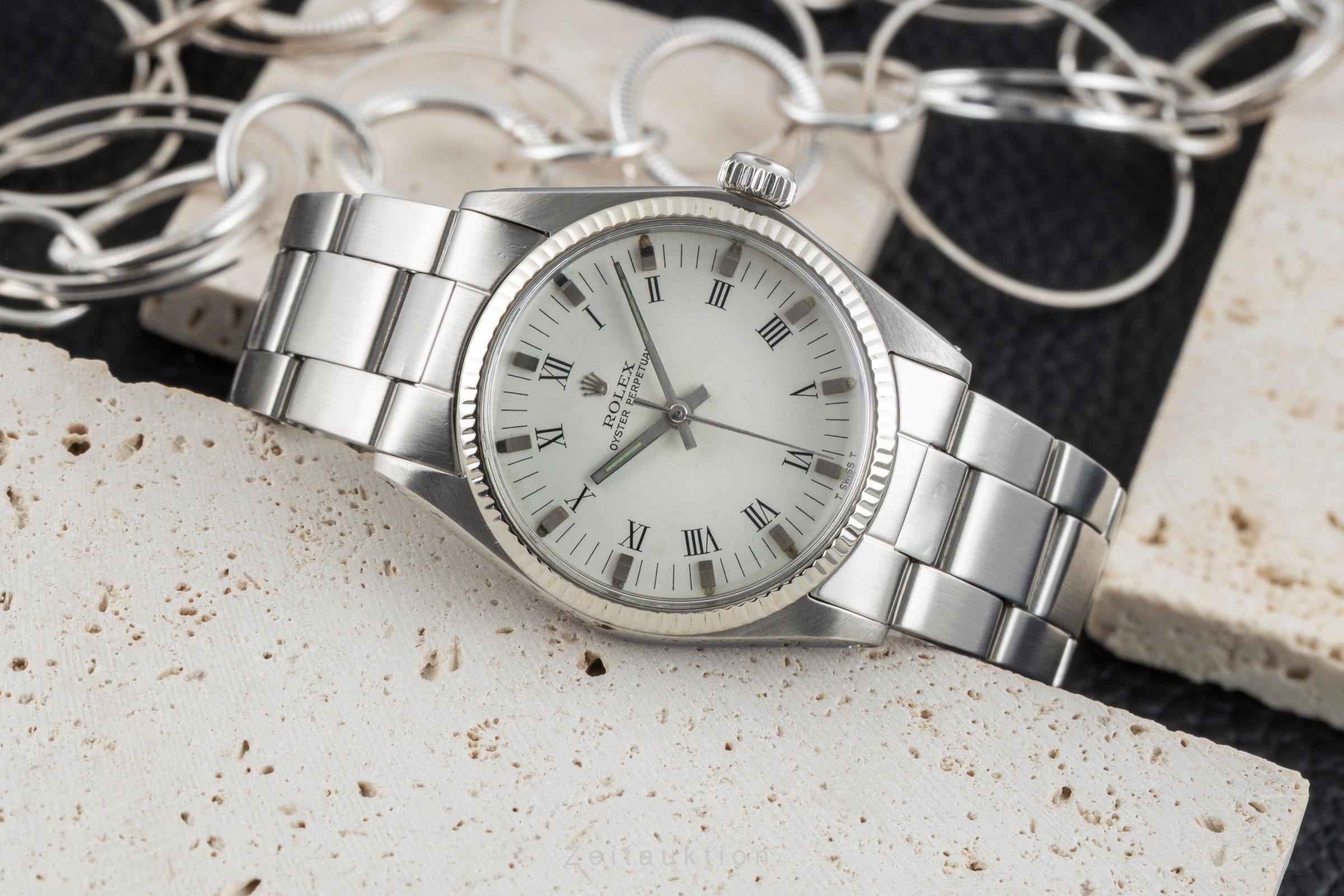 Rolex Oyster Perpetual Stahl / Weissgold Automatik Damenuhr Ref. 6551 Klassiker [2601780]