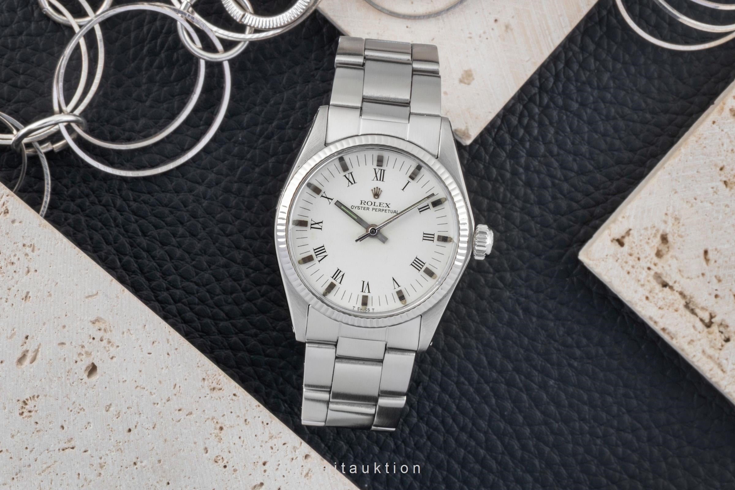 Rolex Oyster Perpetual Stahl / Weissgold Automatik Damenuhr Ref. 6551 Klassiker [2601780]