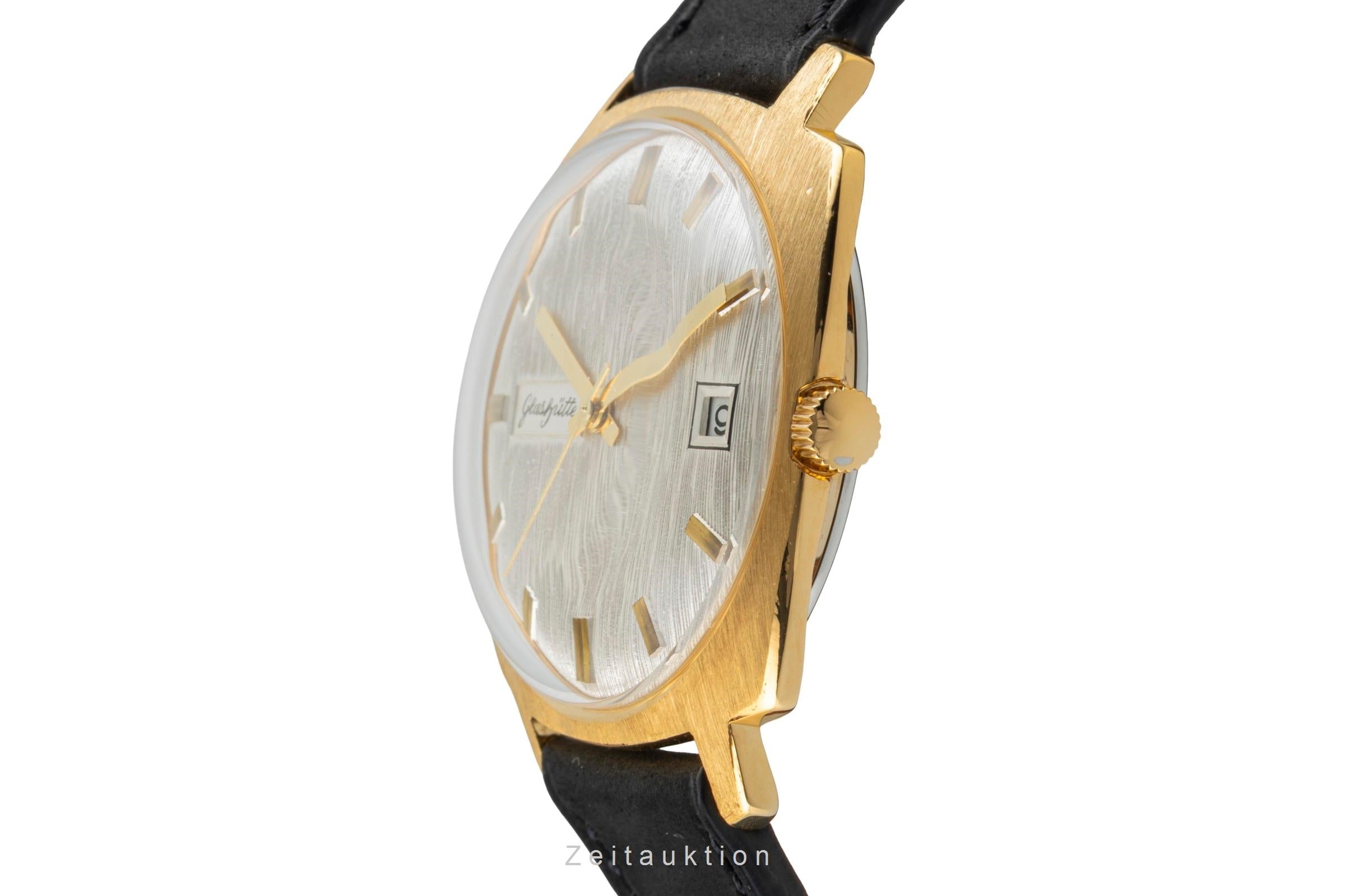 Glashütte Spezimatic latón bañado en oro automático reloj para caballeros Vintage  [2601782]