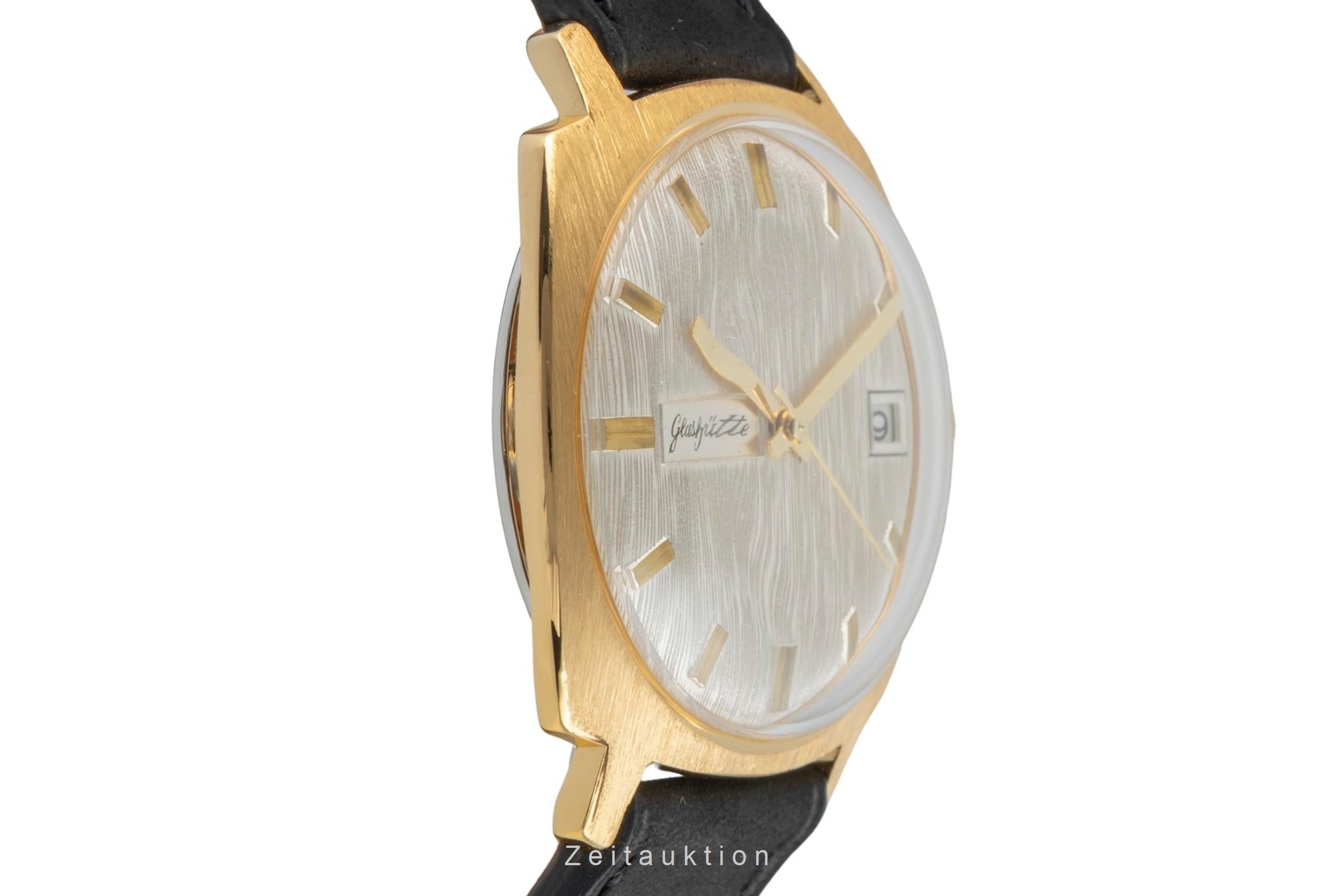 Glashütte Spezimatic latón bañado en oro automático reloj para caballeros Vintage  [2601782]