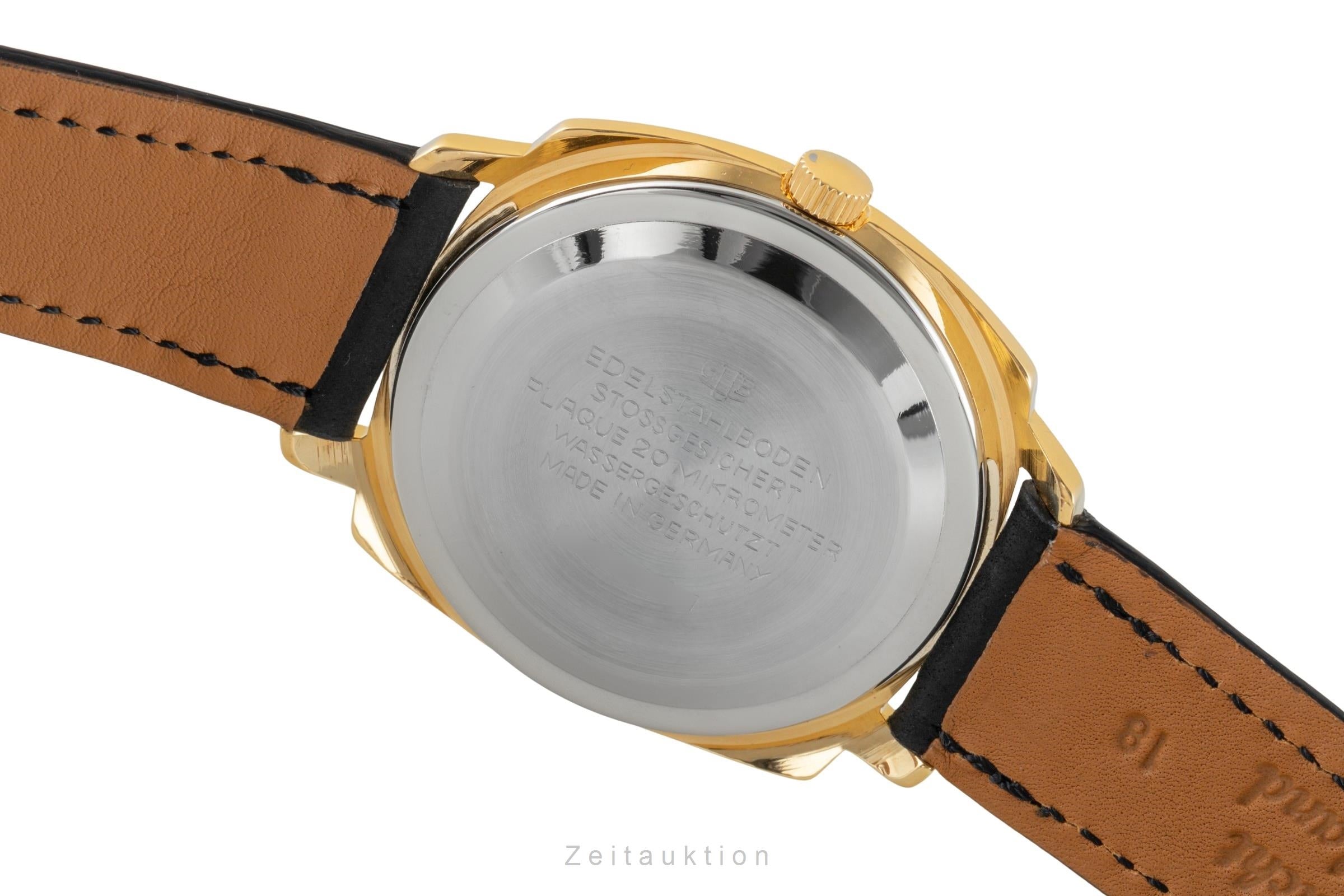 Glashütte Spezimatic latón bañado en oro automático reloj para caballeros Vintage  [2601782]