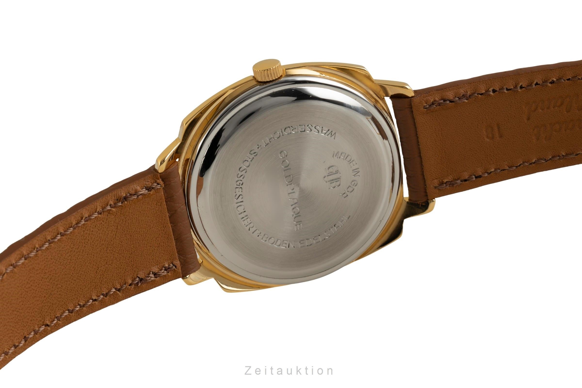 Glashütte Spezimatic latón bañado en oro automático reloj para caballeros Vintage  [2601783]