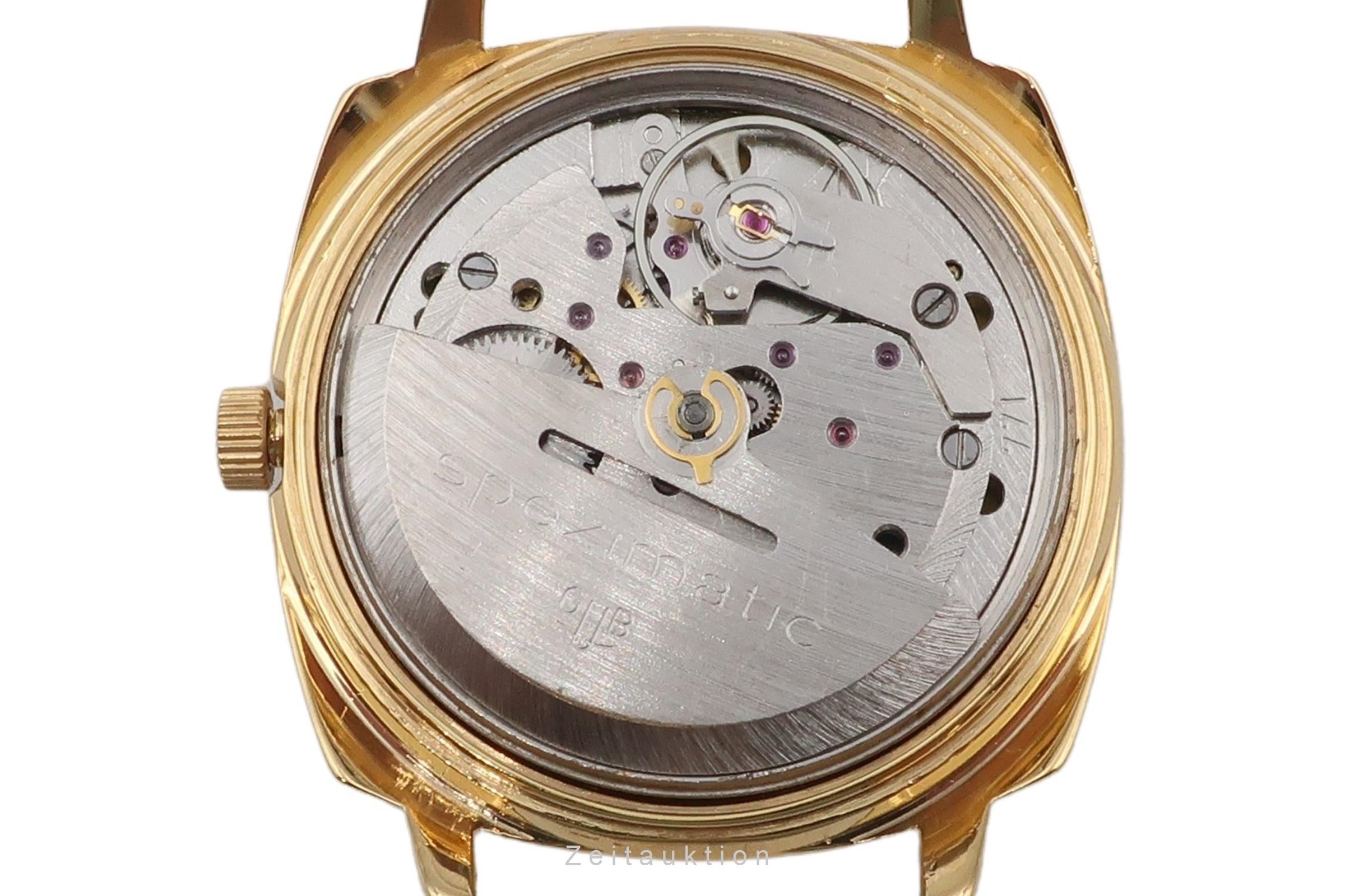 Glashütte Spezimatic latón bañado en oro automático reloj para caballeros Vintage  [2601783]