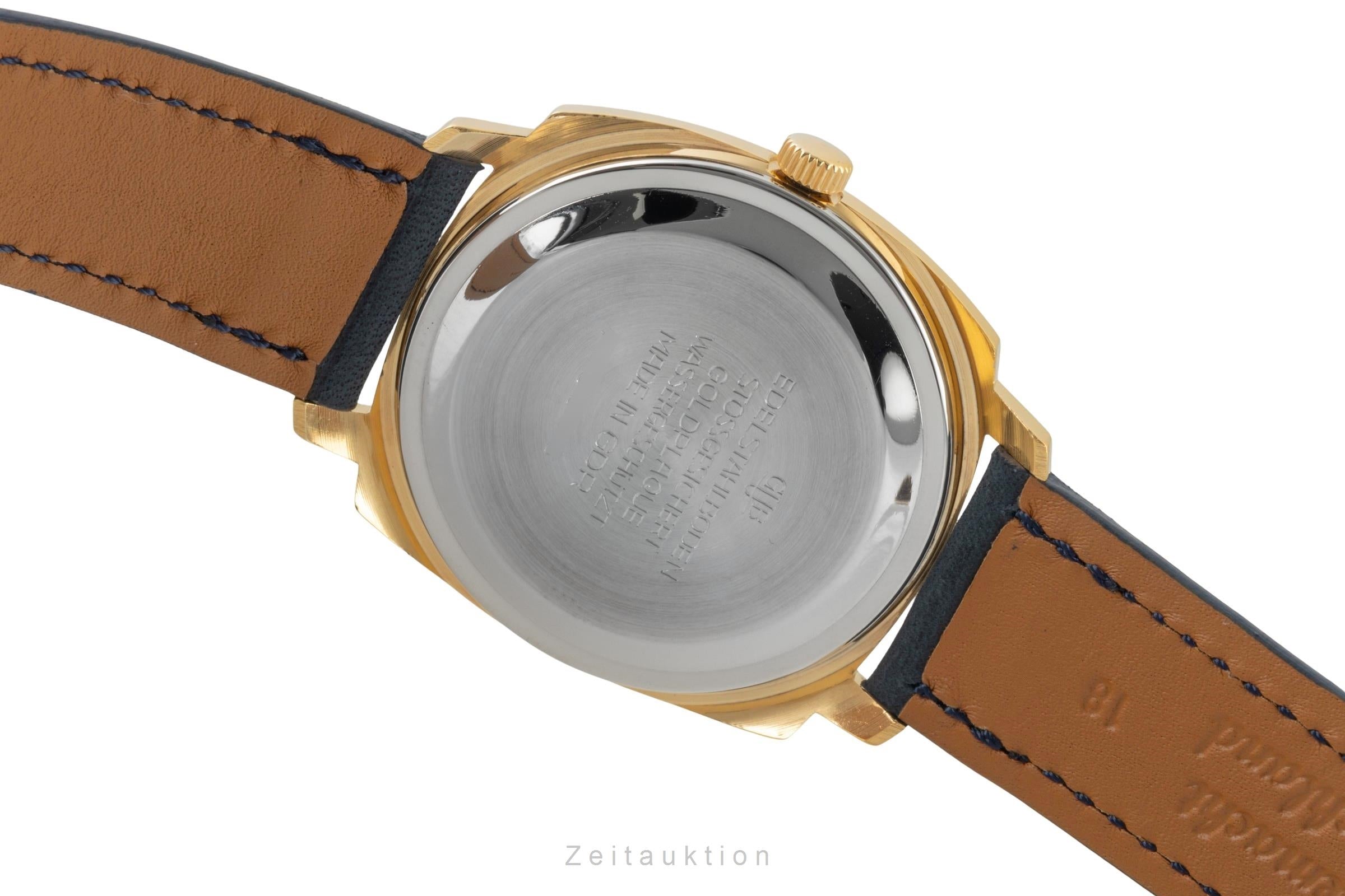 Glashütte Spezimatic latón bañado en oro automático reloj para caballeros Vintage  [2601785]