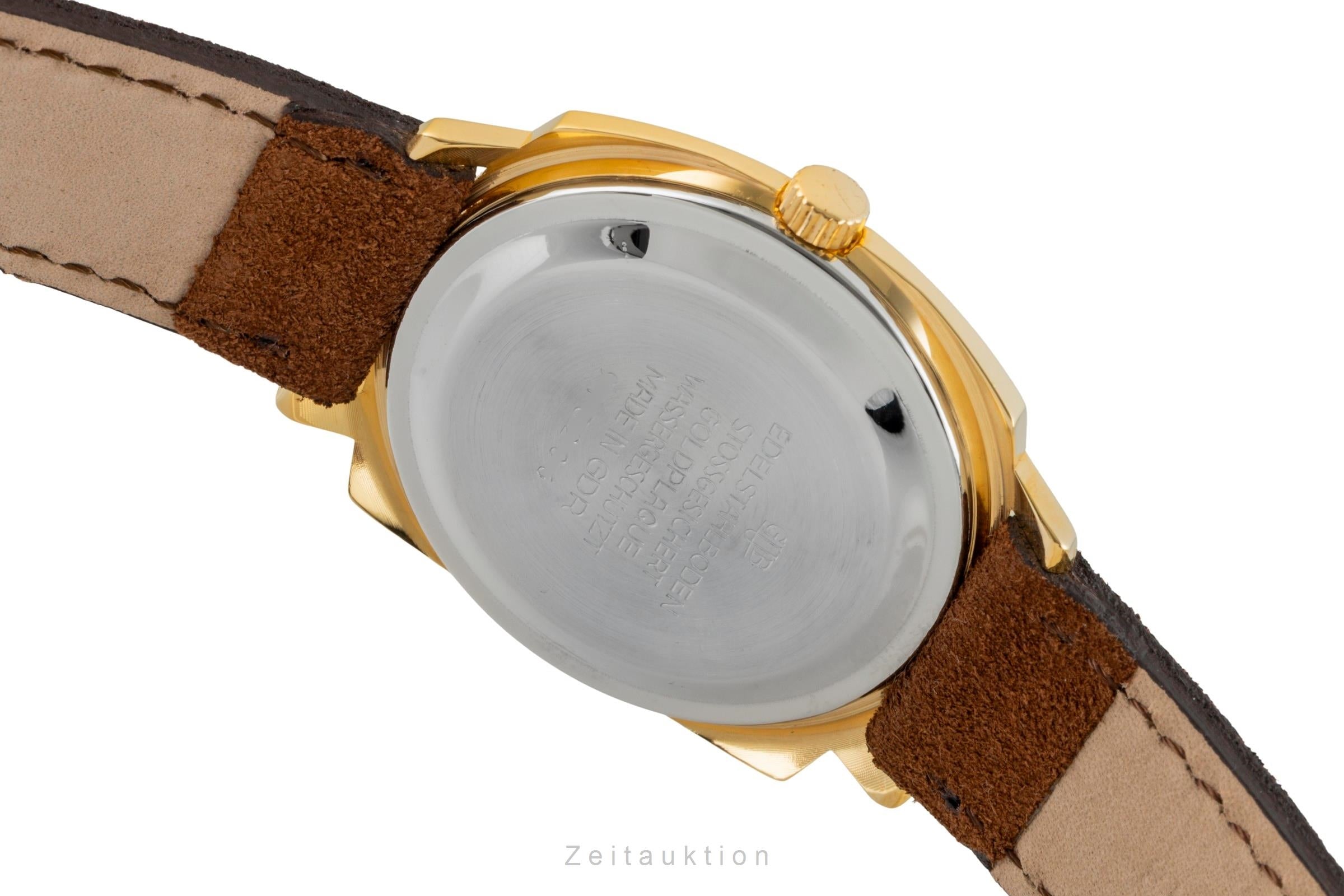 Glashütte Spezimatic latón bañado en oro automático reloj para caballeros Vintage  [2601786]